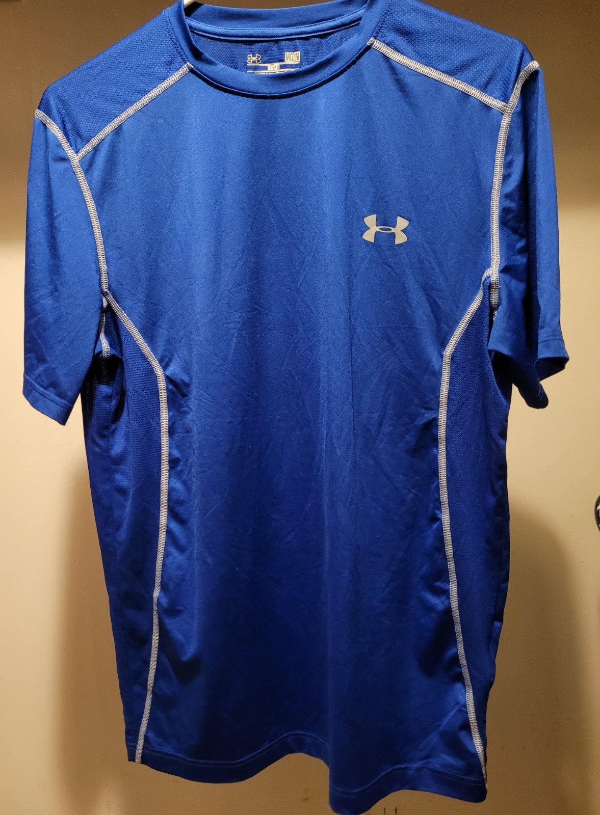 Two Men’s Under Armour HeatGear Short Sleeve Shirts Medium