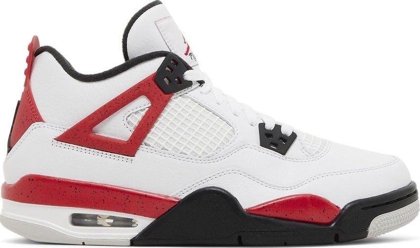 Size 4.5Y – Jordan 4 Retro Red Cement (GS) 408452-161