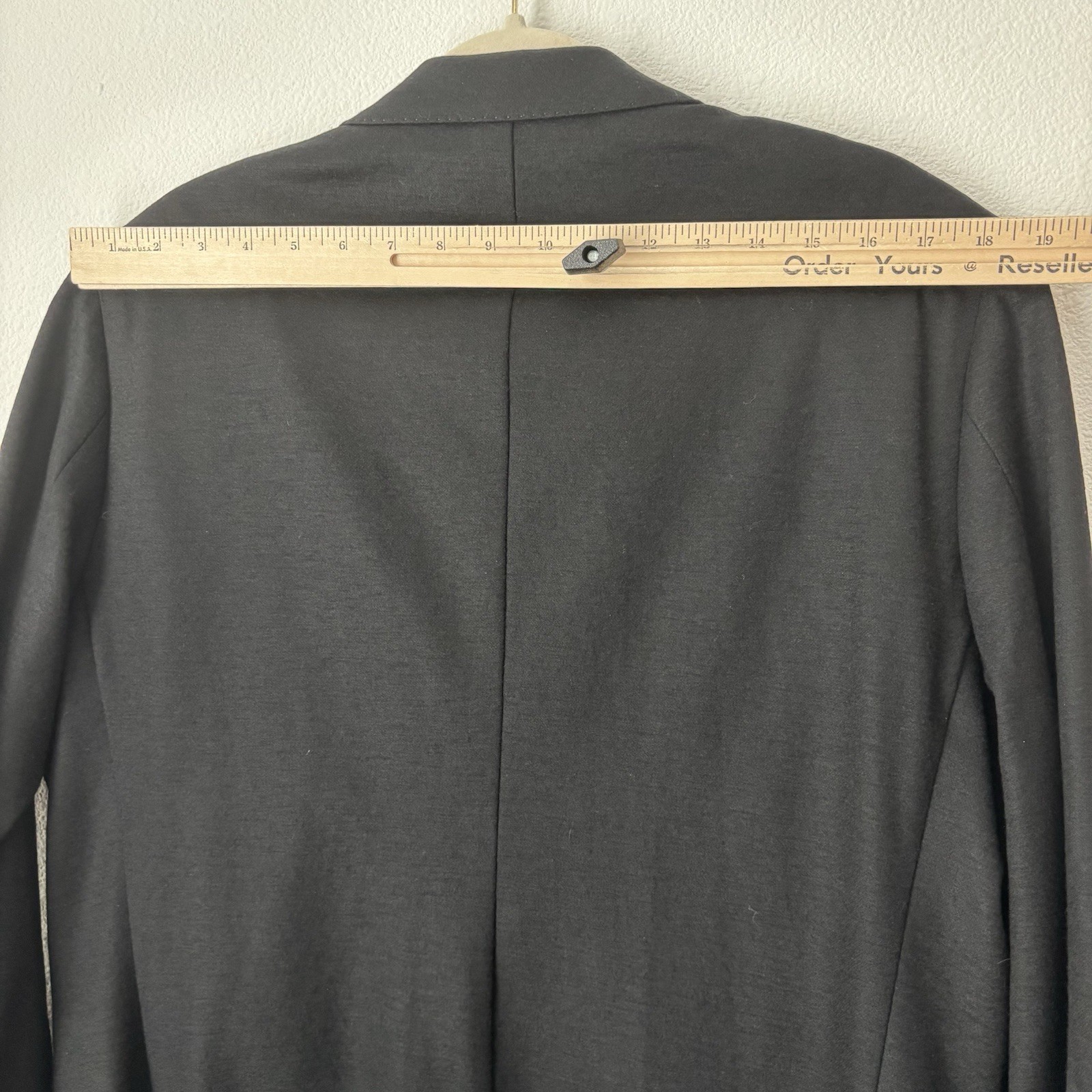 Banana Republic Blazer Men’s 42S Black Flannel Slim Fit Mario Bellucci 384417