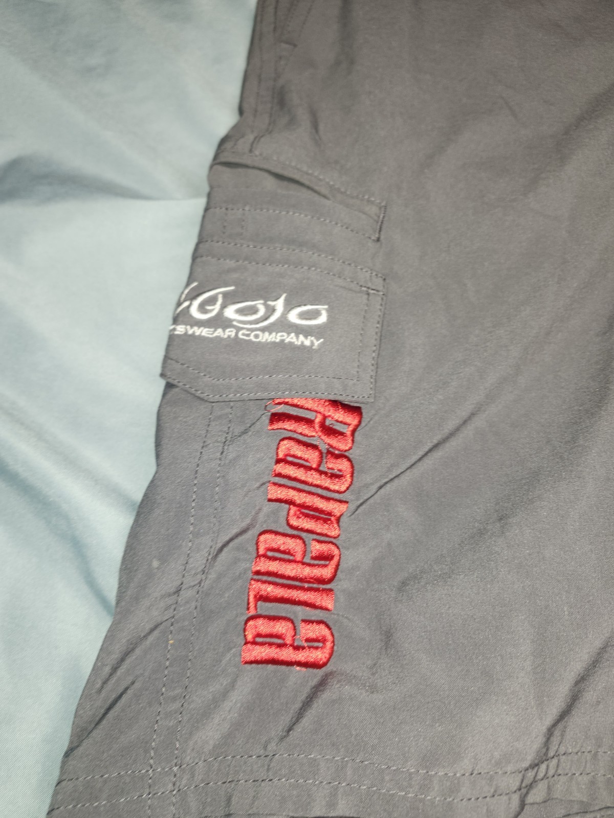 Mojo Sportswear Rapala Embroidered Grey Shorts Size Small Fishing Clothes