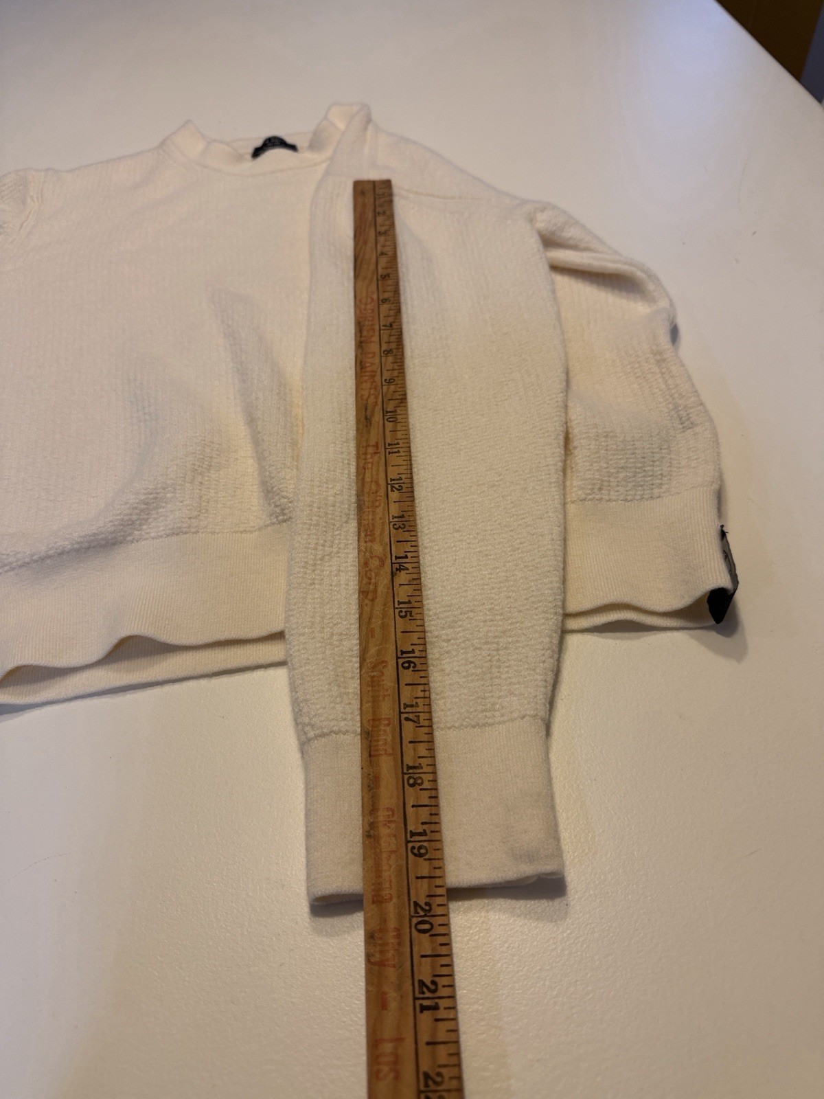 Todd Snyder Wool Classic Crewneck Sweater In Cream Sz XS. Box2