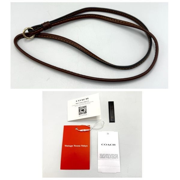Convenient for commuting schooling unused COACH Signature Lanyard ID Case CZ285
