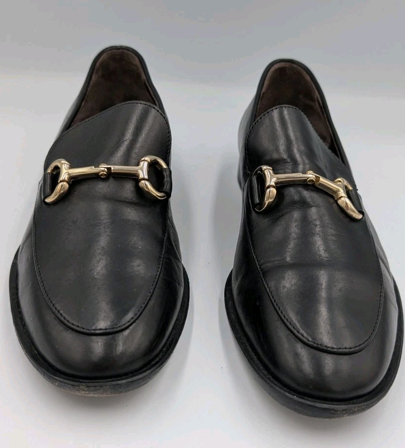 AGL – Attilio Giusti Leombruni Black Horsebit Loafers – $300 – EU35 US5 (B40)