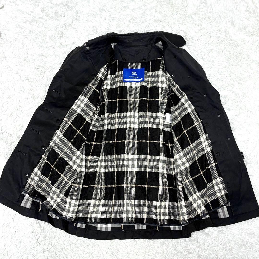 Burberry London Blue Label Trench Coat Black with Liner M