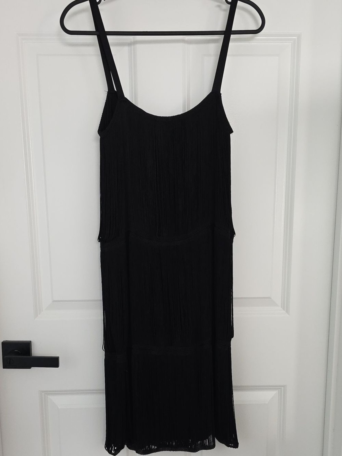 H&M 1920’s Style Cocktail Gatsby Flapper Dress Fixed Fringe NYE Size Small Nwt