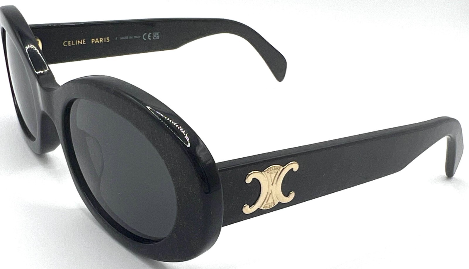 CELINE PARIS CL40194U CL 40194U 01A Black w/gold shimmer 52-22-145 Sunglasses