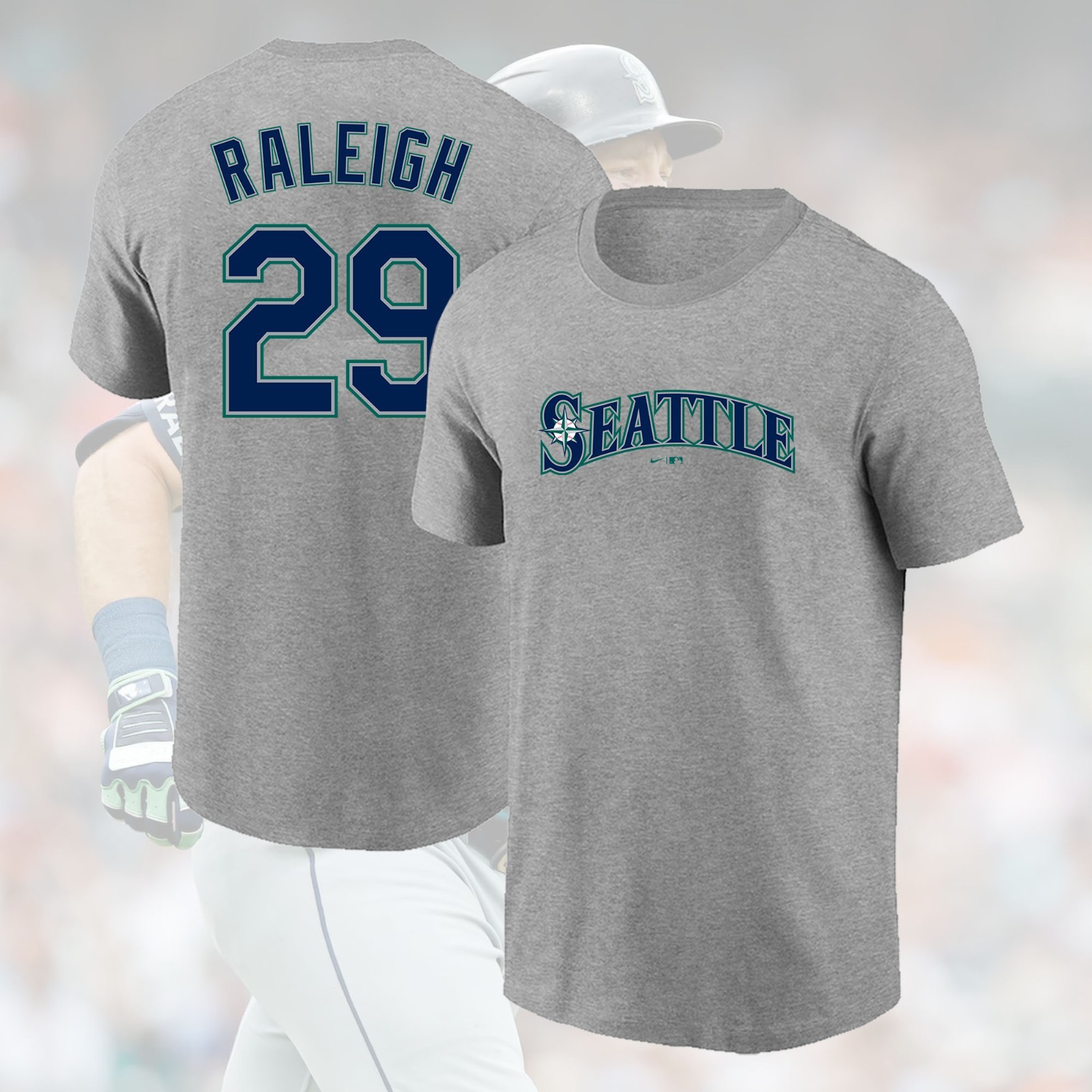 HOT SALE! Cal Raleigh #29 Seattle Mariners 2026 Name & Number Gift For Fans