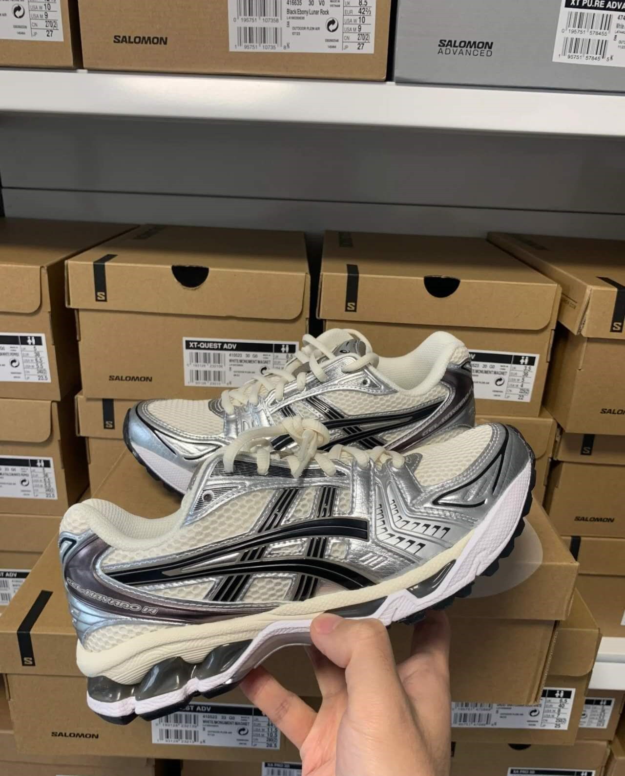 Authentic ASICS GEL- KAYANO 14 Pink Silver Men’s Sneaker (FREE SHIPPING)
