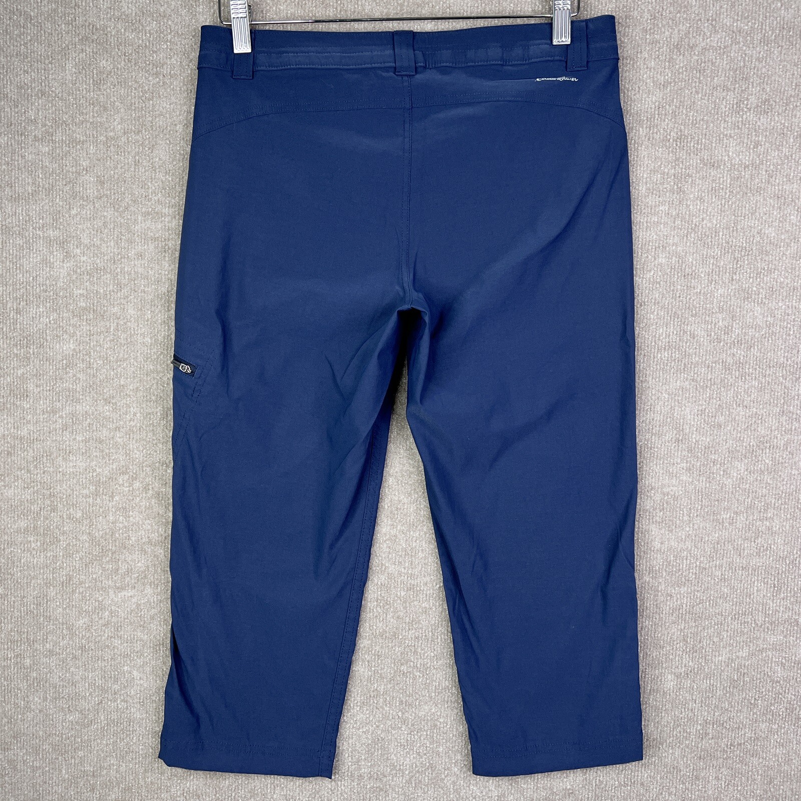Eddie Bauer Women’s Rainier Guide Pro Capri Pants 6 Navy Blue Nylon Spandex