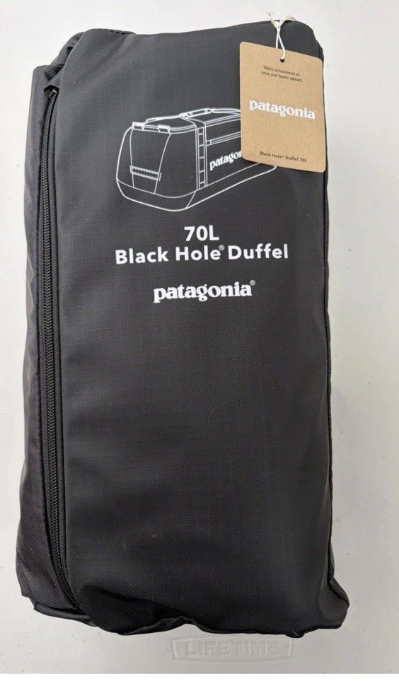 NWOT Patagonia Black Hole Duffel 70L – Black w/Black No tags!! Brand New