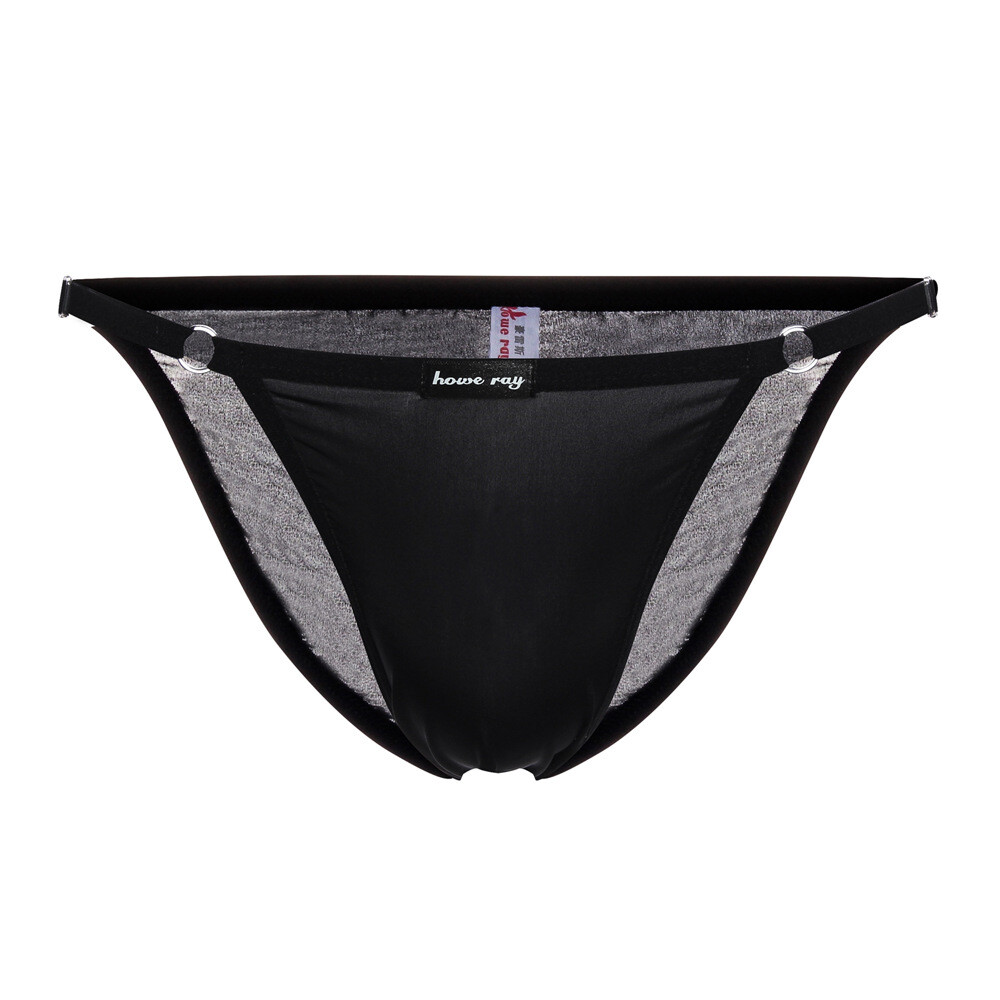 Men’s Sexy Underwear Briefs Breathable Ice Silk Adjustable Comfort Male Panties