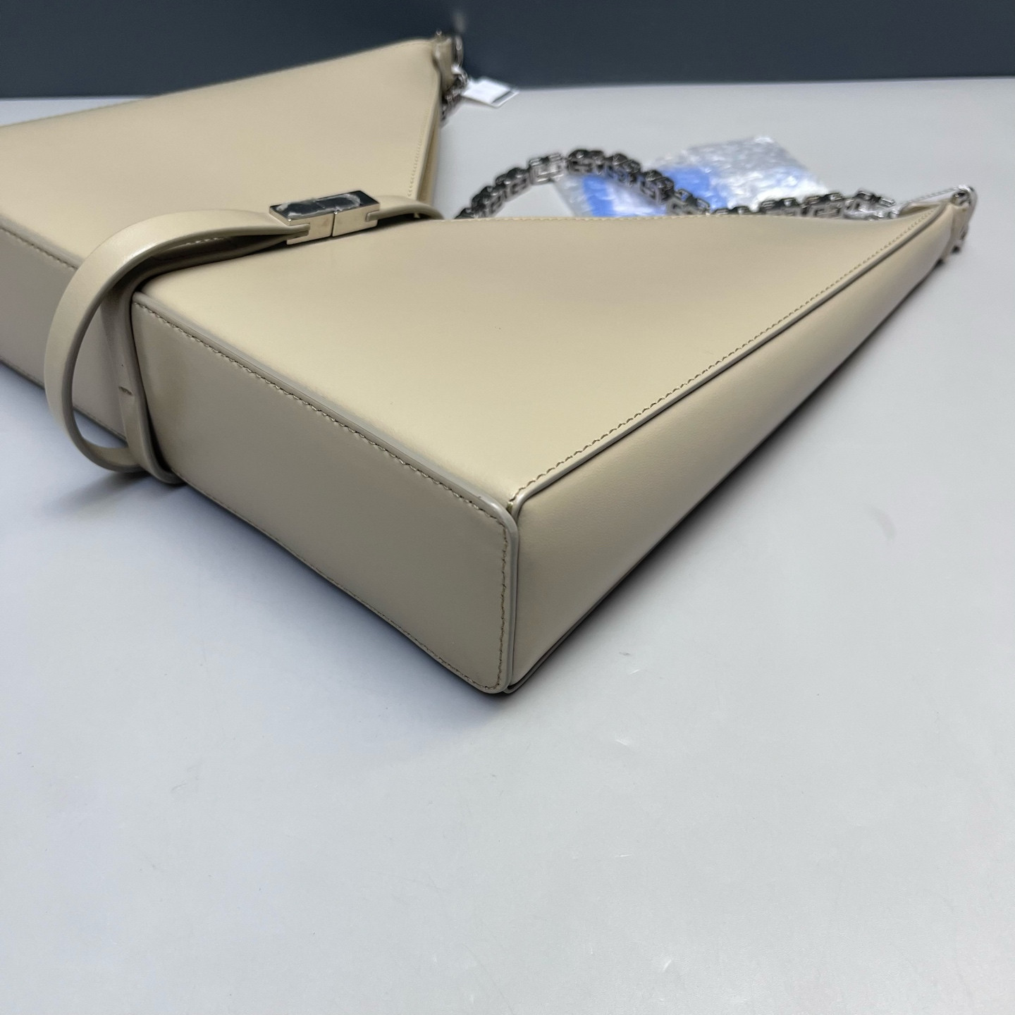 Authentic Givenchy Cut-out Cowhide Leather Crossbody Khaki Silver-Tone eBay AG
