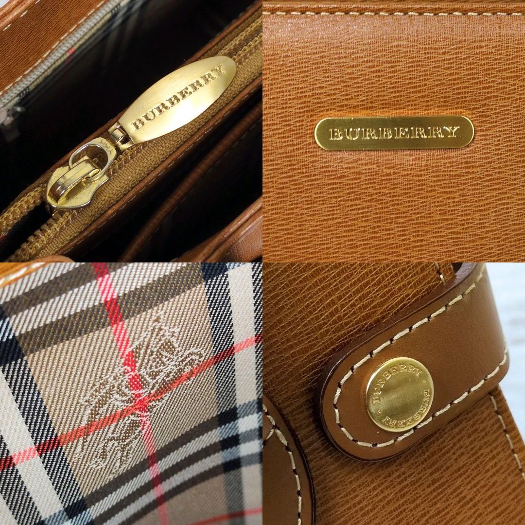 BURBERRY Pre-Owned Handbag Tote Bag Nova Check Freestanding Bottom Stud