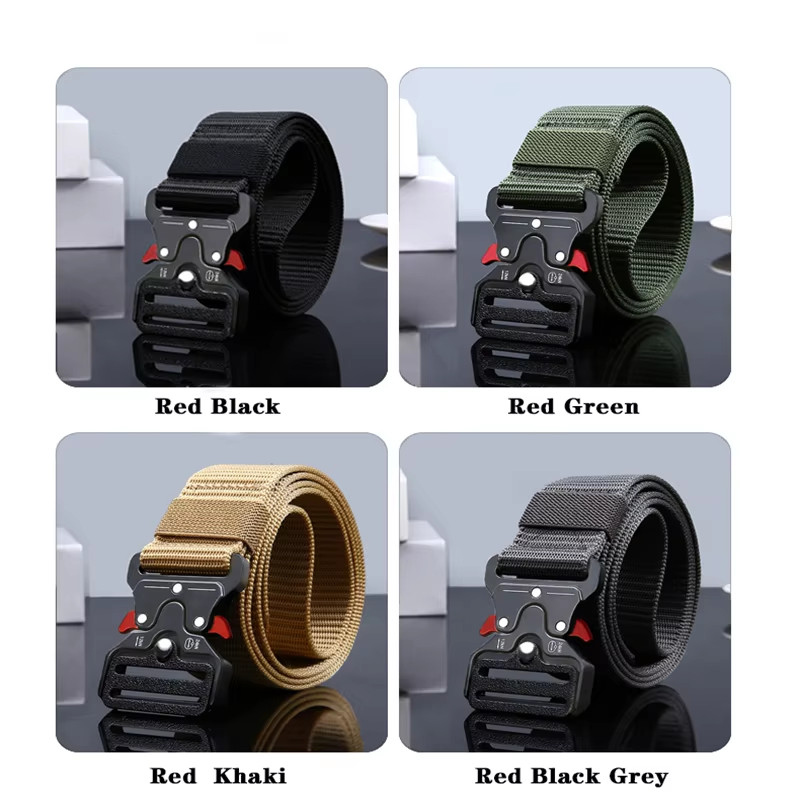 2Pcs Versatile Men’S Tactical Belts – Durable, Quick Release Design – for Outdoo