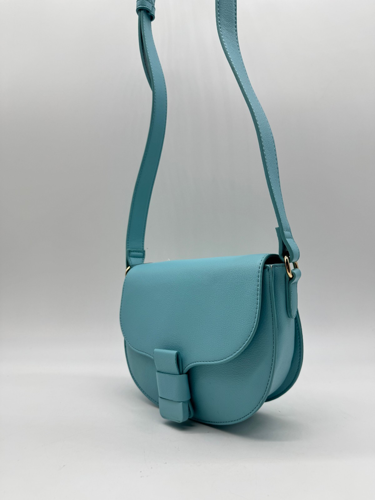 On 34th Holmme women’s small saddle crossbody bag -SEA SPRAY / AQUA~