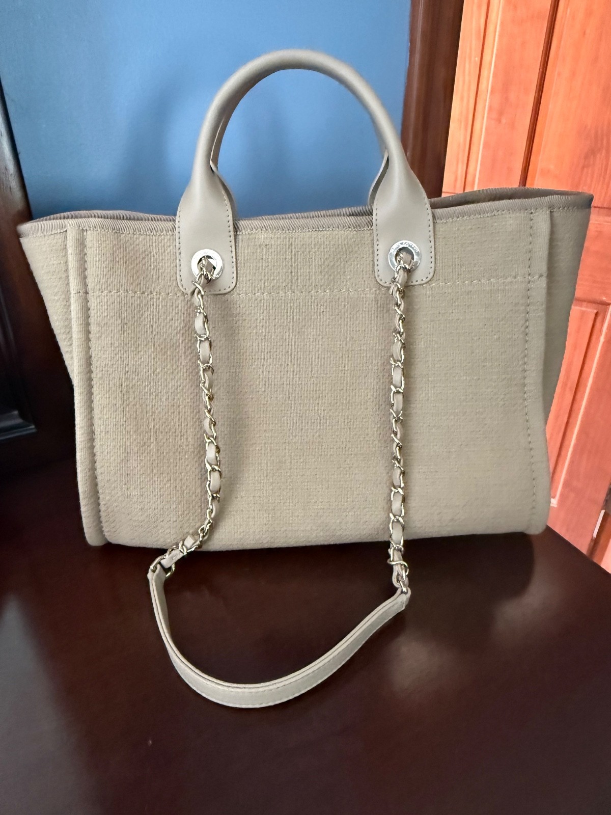 Authentic CHANEL Deauville Tote