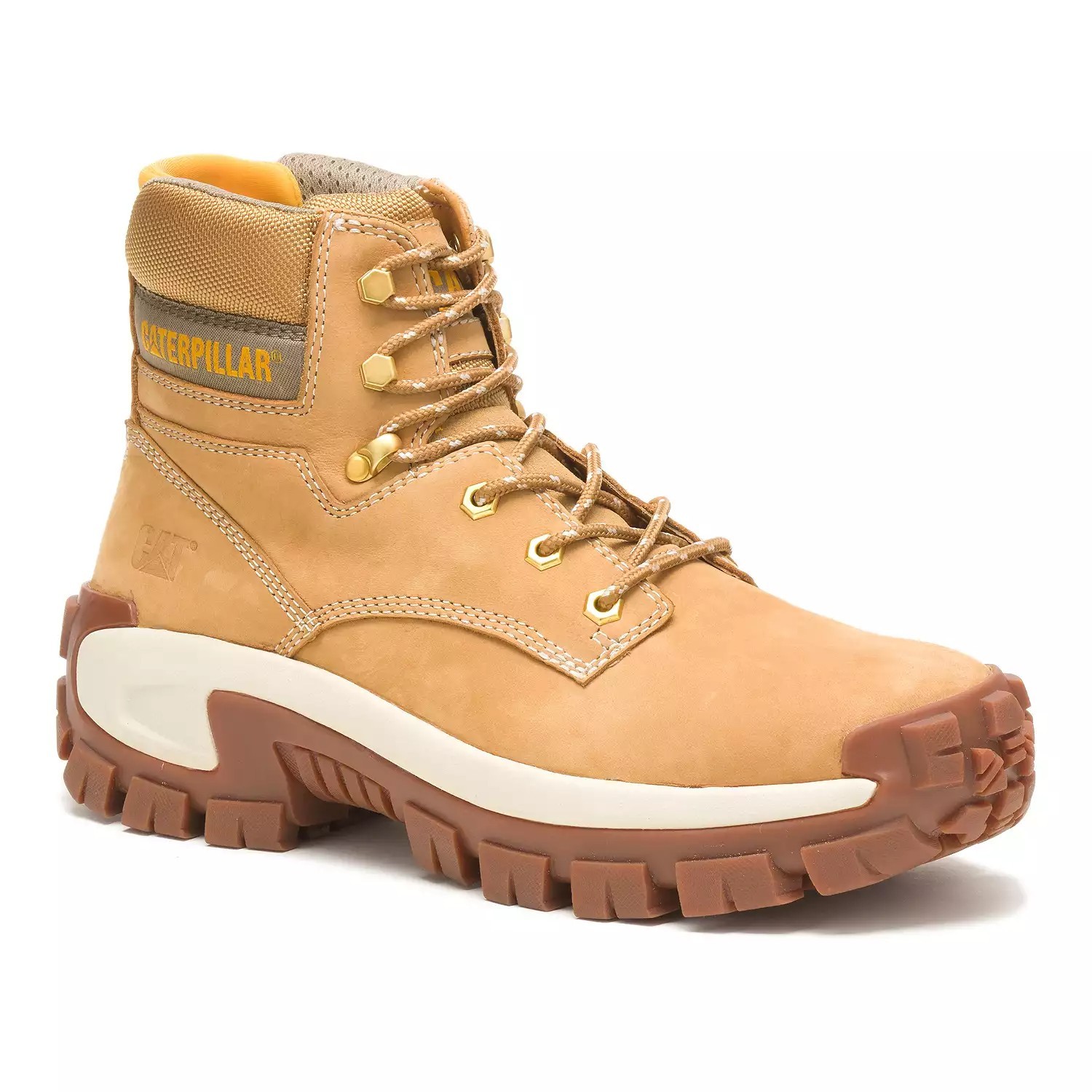 Caterpillar Invader Hi Steel Toe Work Boots Brown Honey Reset – Men’s Sz 9.5-12