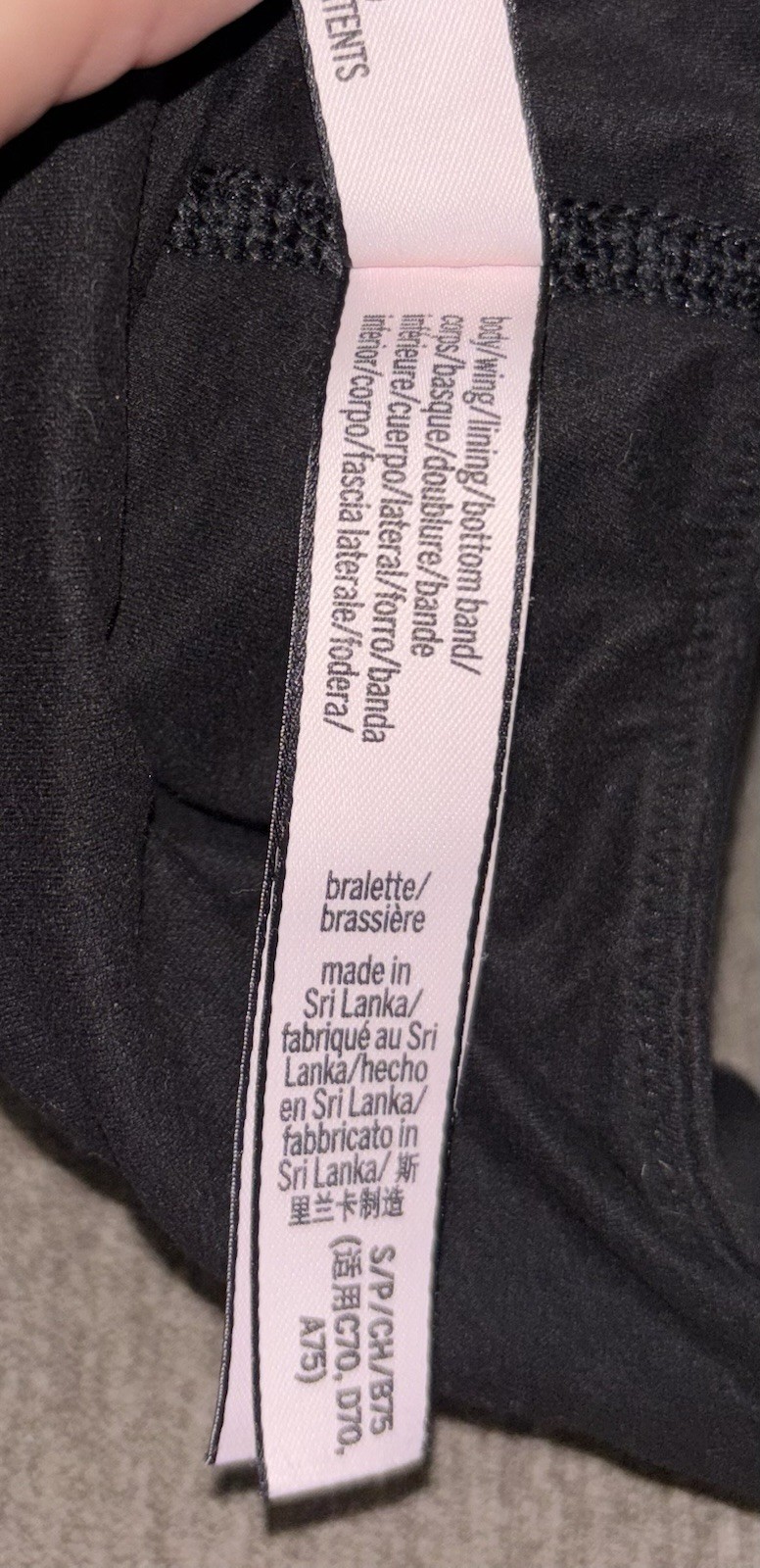 Victoria’s Secret Super Soft Stretchy Bralette Size Small ~ Black