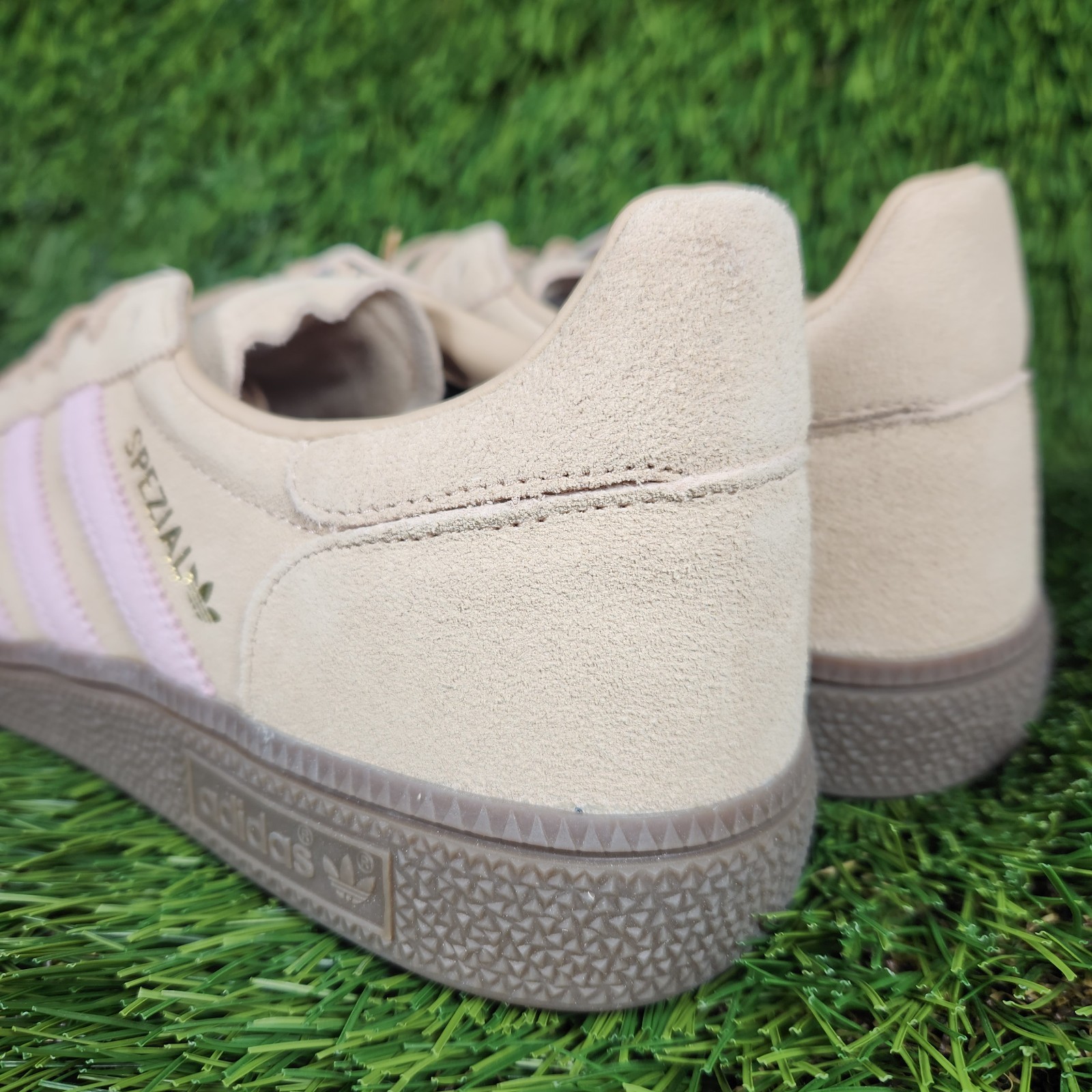 Adidas Handball Spezial Womens Suede Beige Pink Tan Brown Bottom Original JI2651