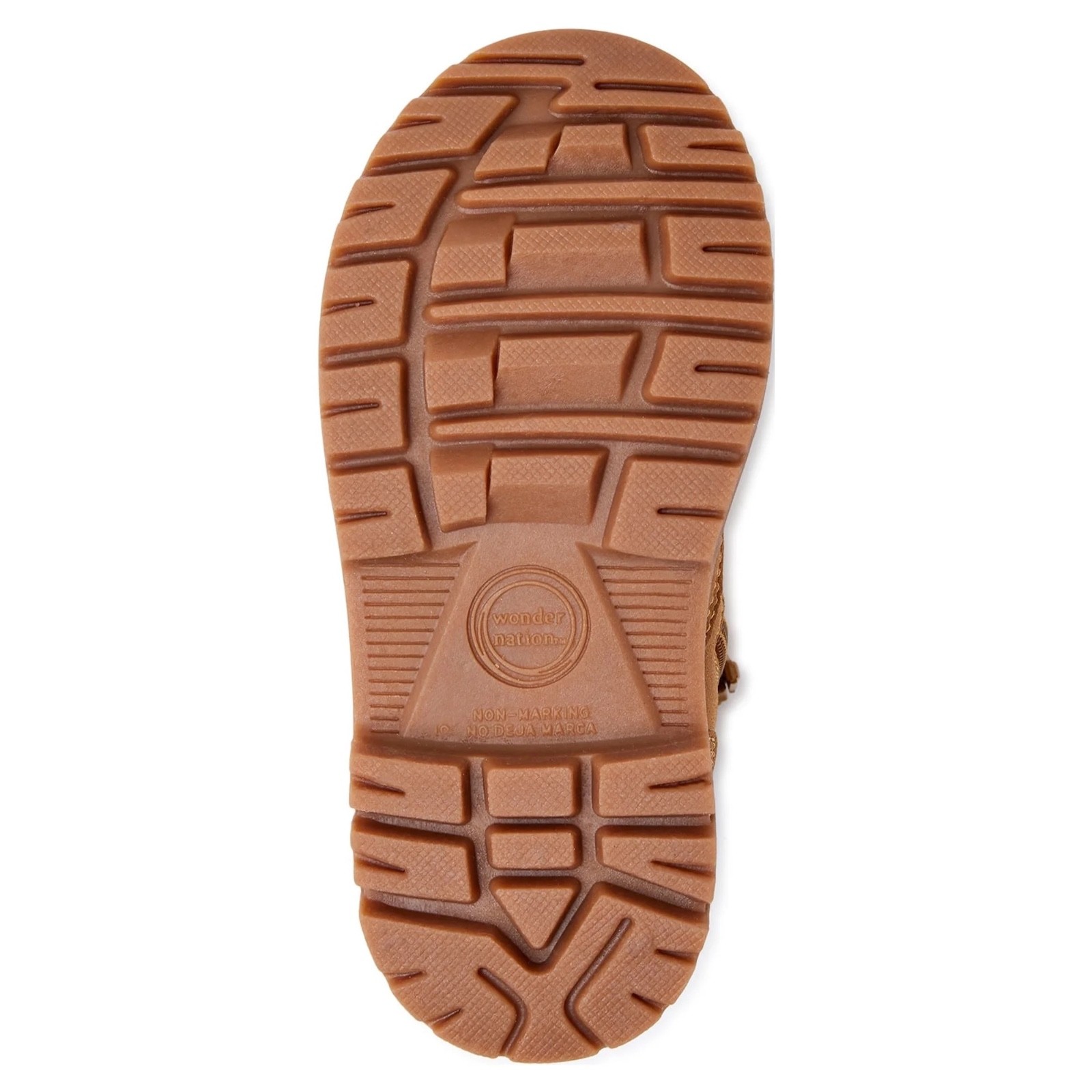 Boys Size 9 Tan Work Boots Trucker Hook Loop Strap Side Zip Slip On Brown Kid Ne