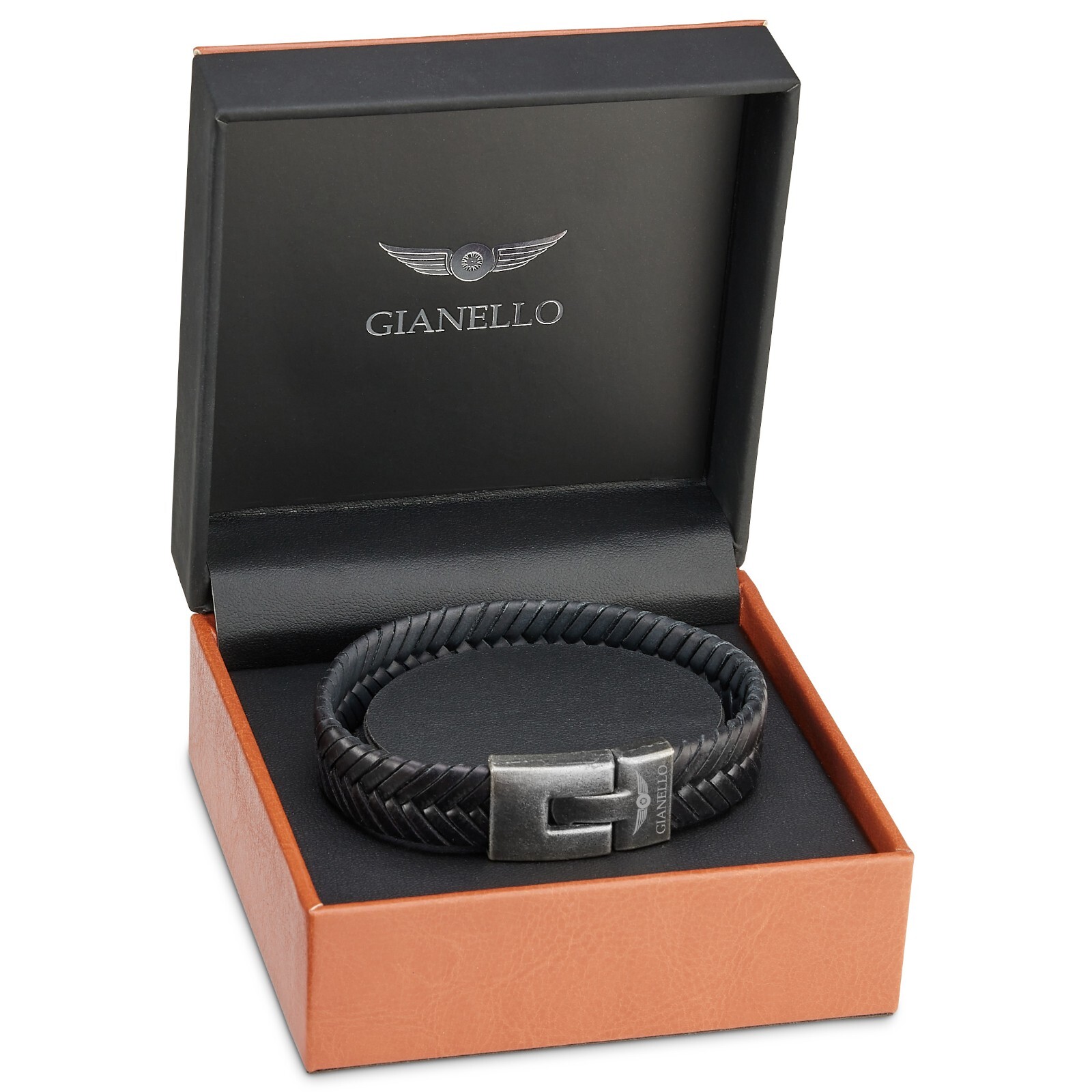 Gianello Handmade Men’s Rope Twist Bracelet (Large-8.5 inch)