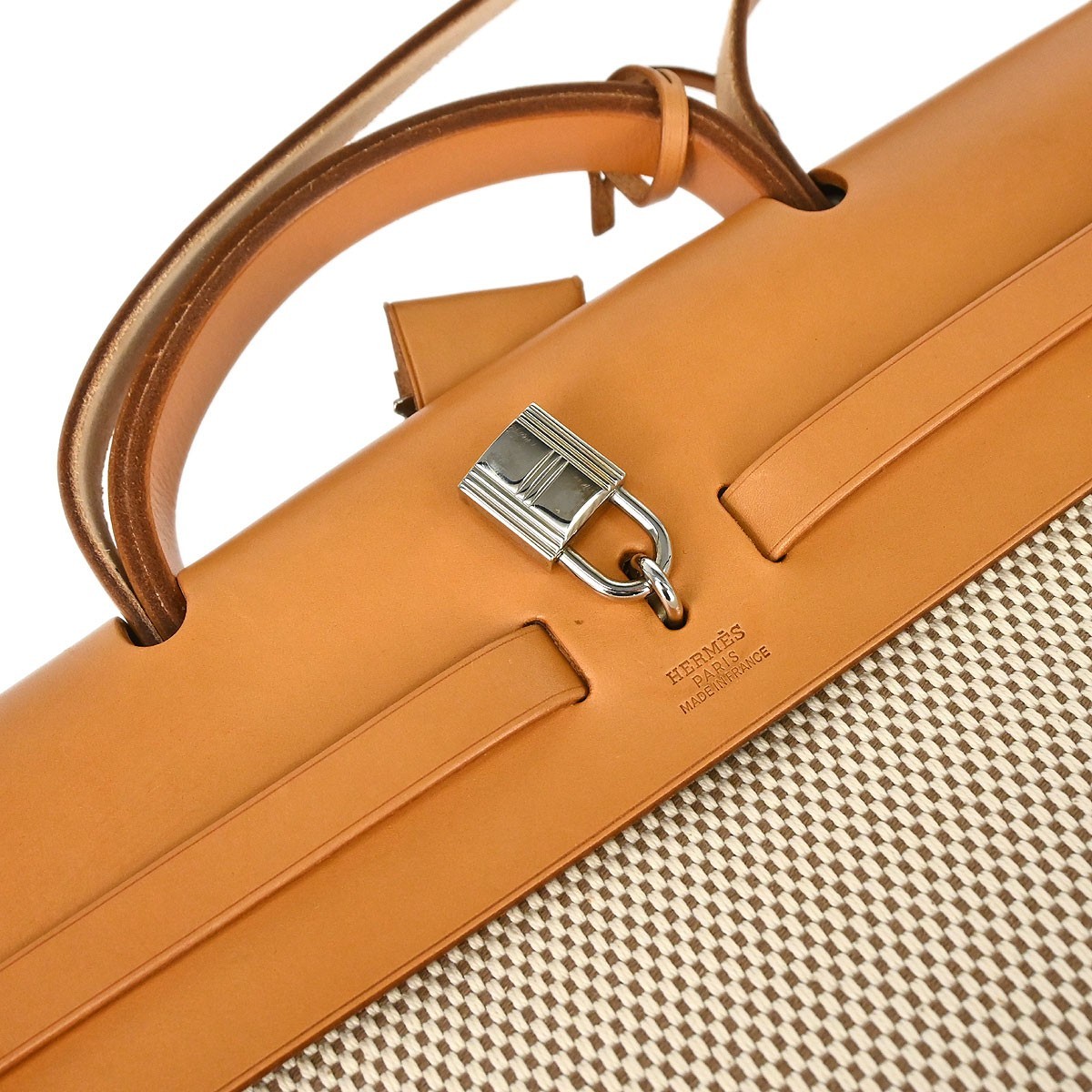 Hermes Natural Toile GM Herbag MM 2way Handbag C□G 187875