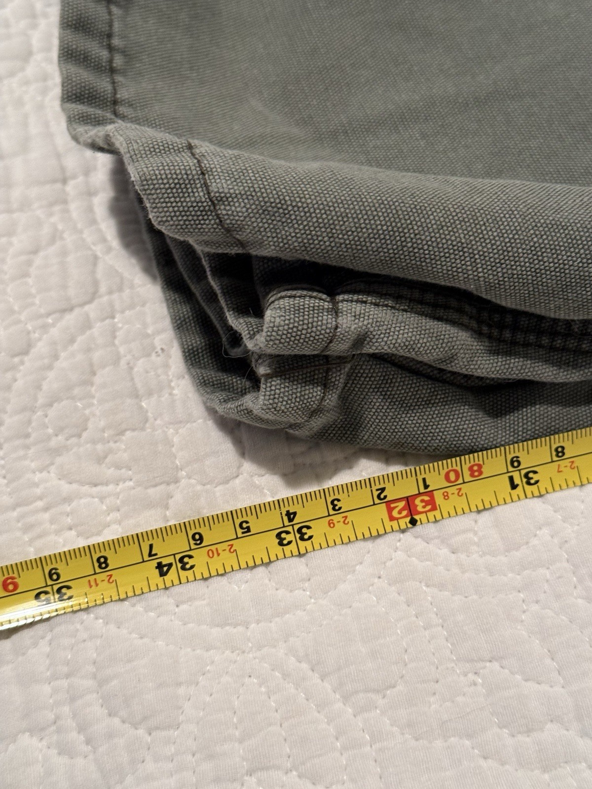 Carhartt FR Pants Mens 33×34 Green FRB159 MOS Fire Resistant Vintage Mexico