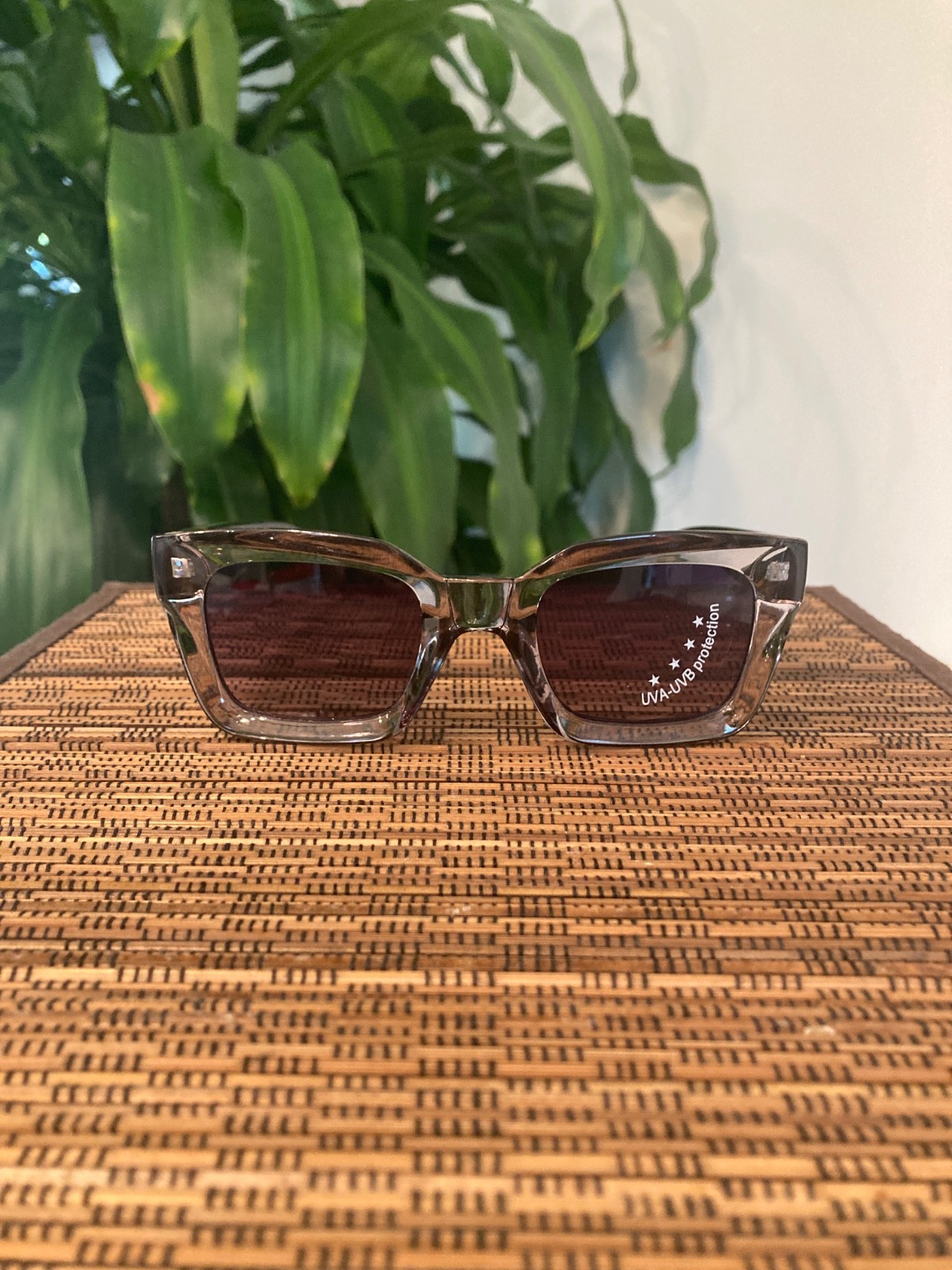 Urban Street Style Sunglasses (5577)Clear White with Multi Color Arms