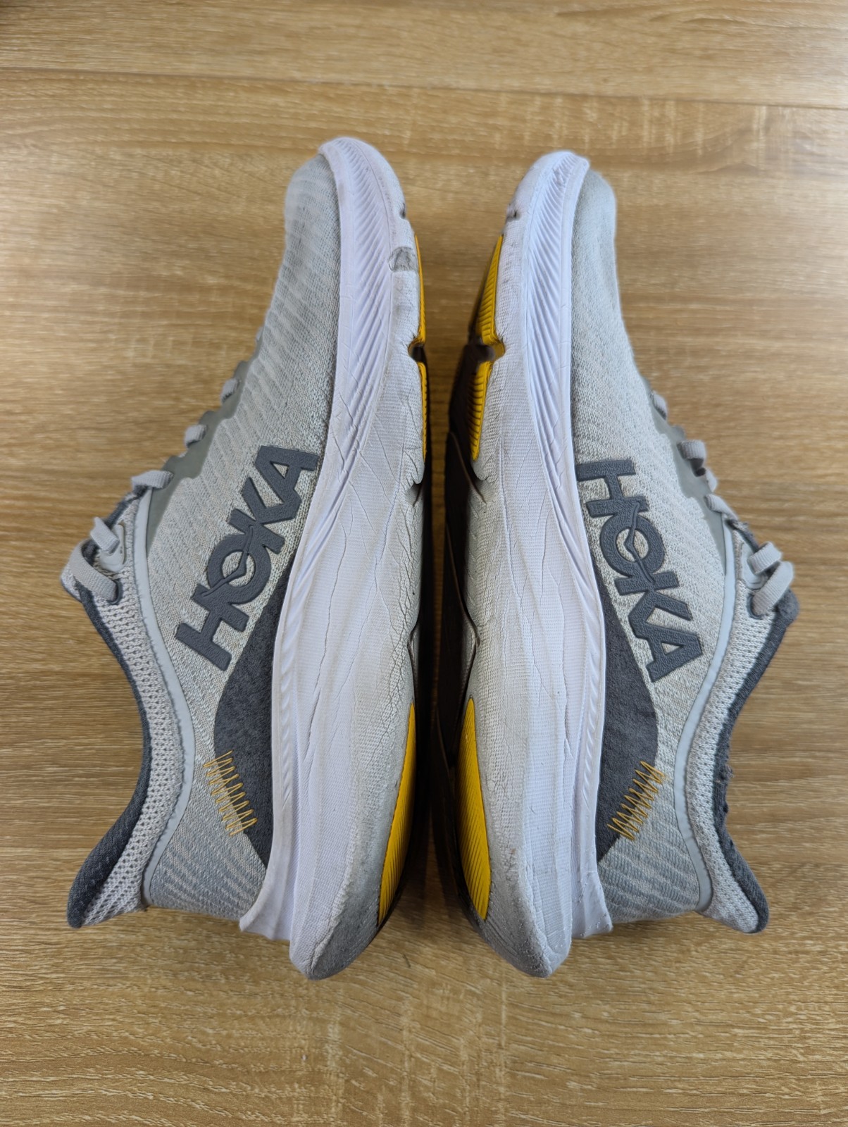 HOKA ONE ONE Solimar Men’s 9.5D Harbor Mist Gray Running Shoes 1123074 HMCS
