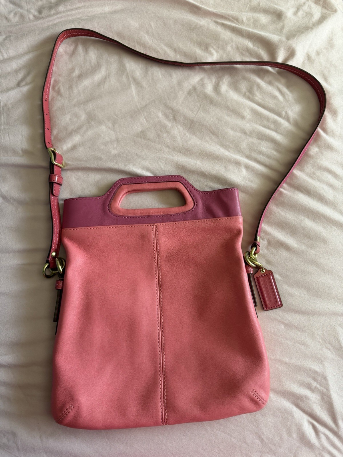 Coach Vintage Fold-Over Flap Clutch Handbag