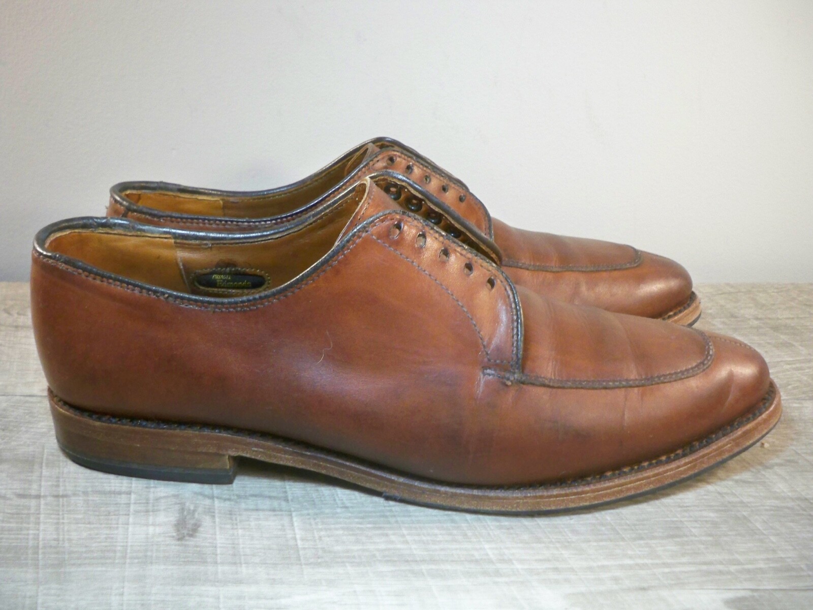 Mens Allen Edmonds Delray Lace Up Leather Bench Welt Dress Oxfords Shoes 8.5