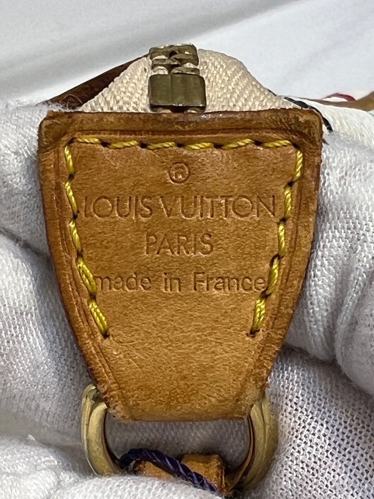 Louis Vuitton Monogram Multicolor Pochette Accessoires White Used