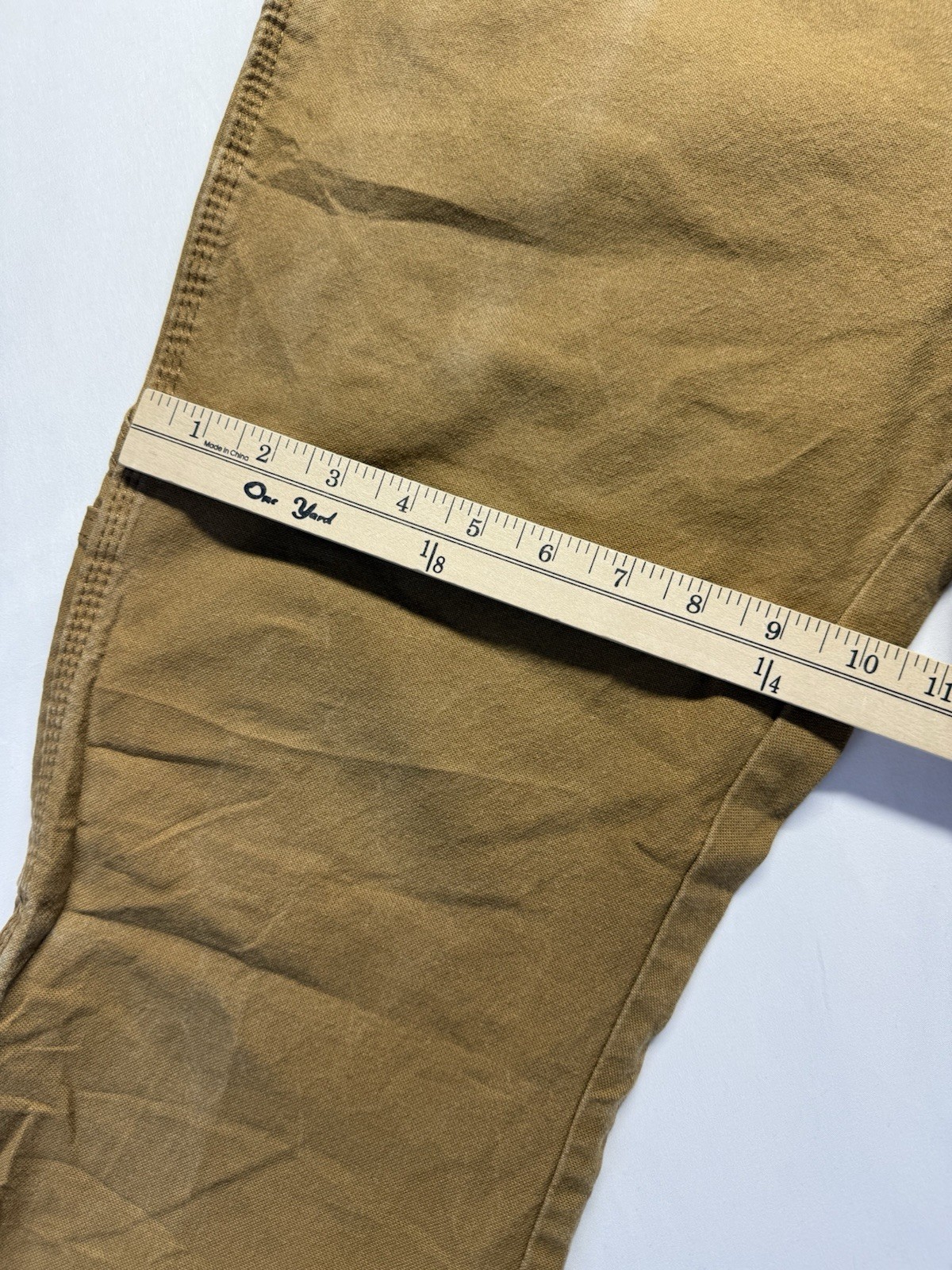 Dickies Pants Mens 32×30 Brown Canvas Carpenter Relaxed Hammer Loop Workwear