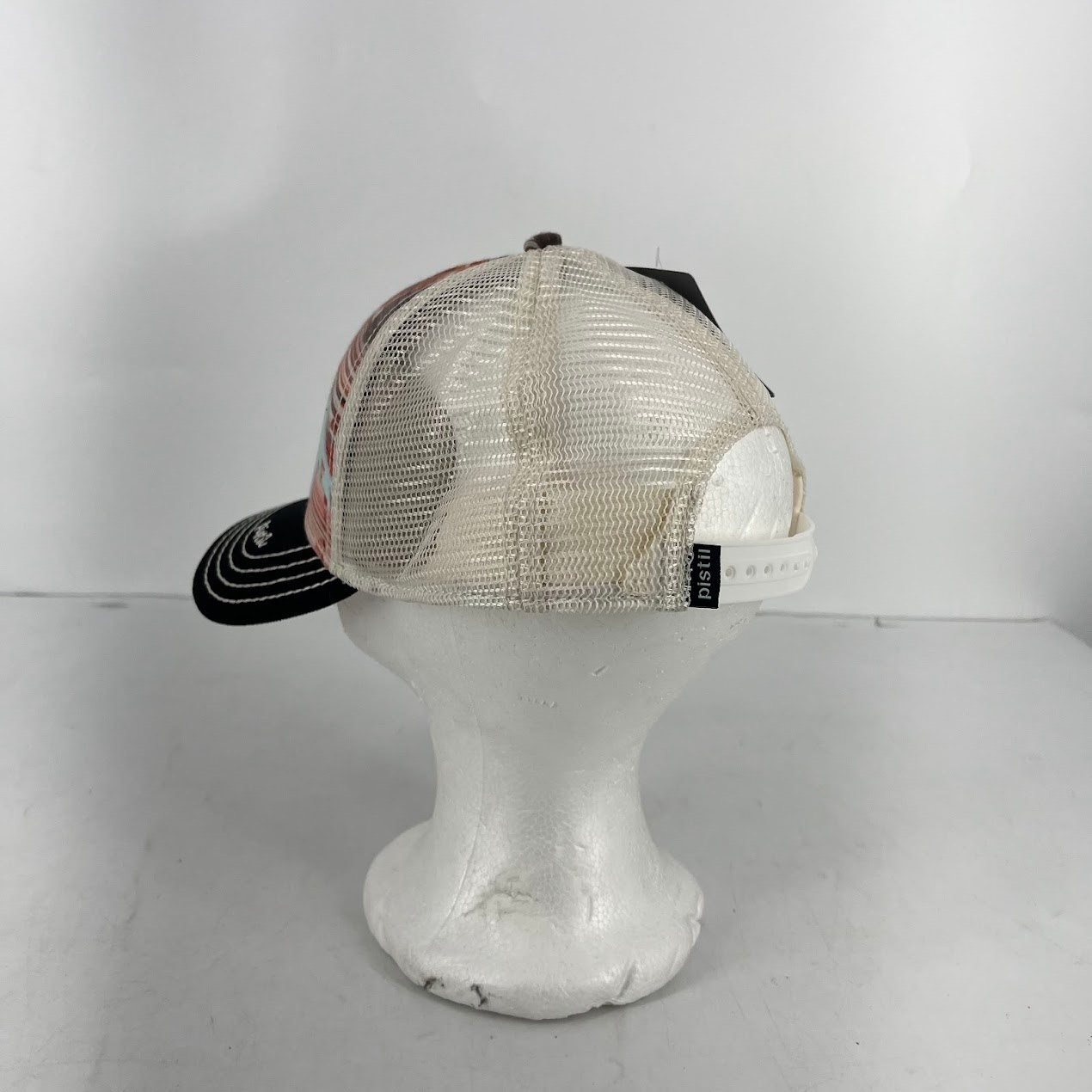 Pistil Trucker Hat Mountain Graphic Southwestern Mesh Snapback Hat Multicolor