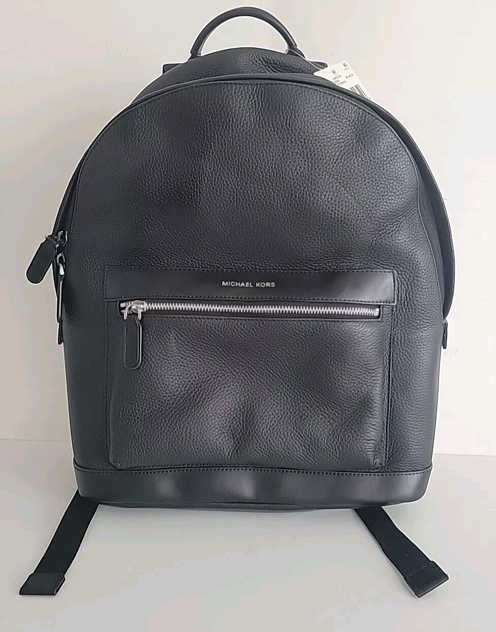 Michael Kors Mason Explorer Backpack Black Leather 12.75×16.13×7.25″ New