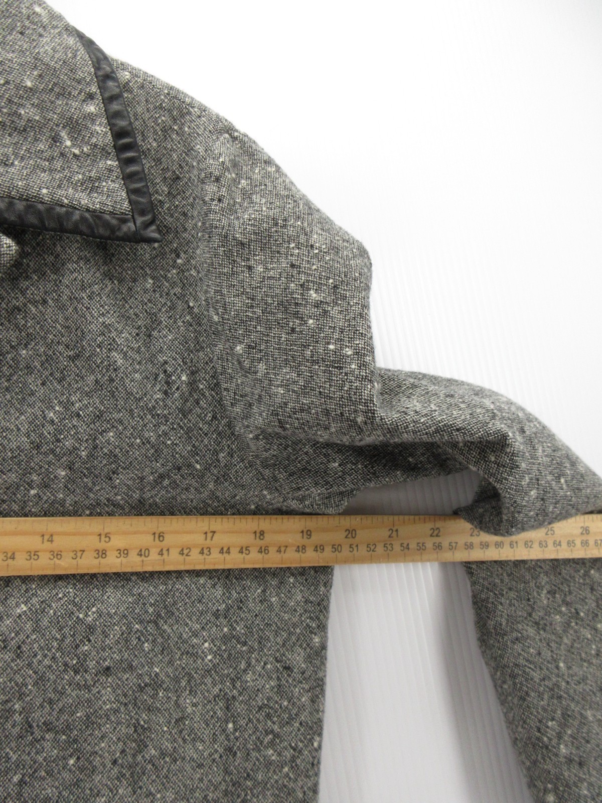 VINTAGE Pendleton Blazer Women 12 Petites Gray Virgin Wool Jacket Coat Career *