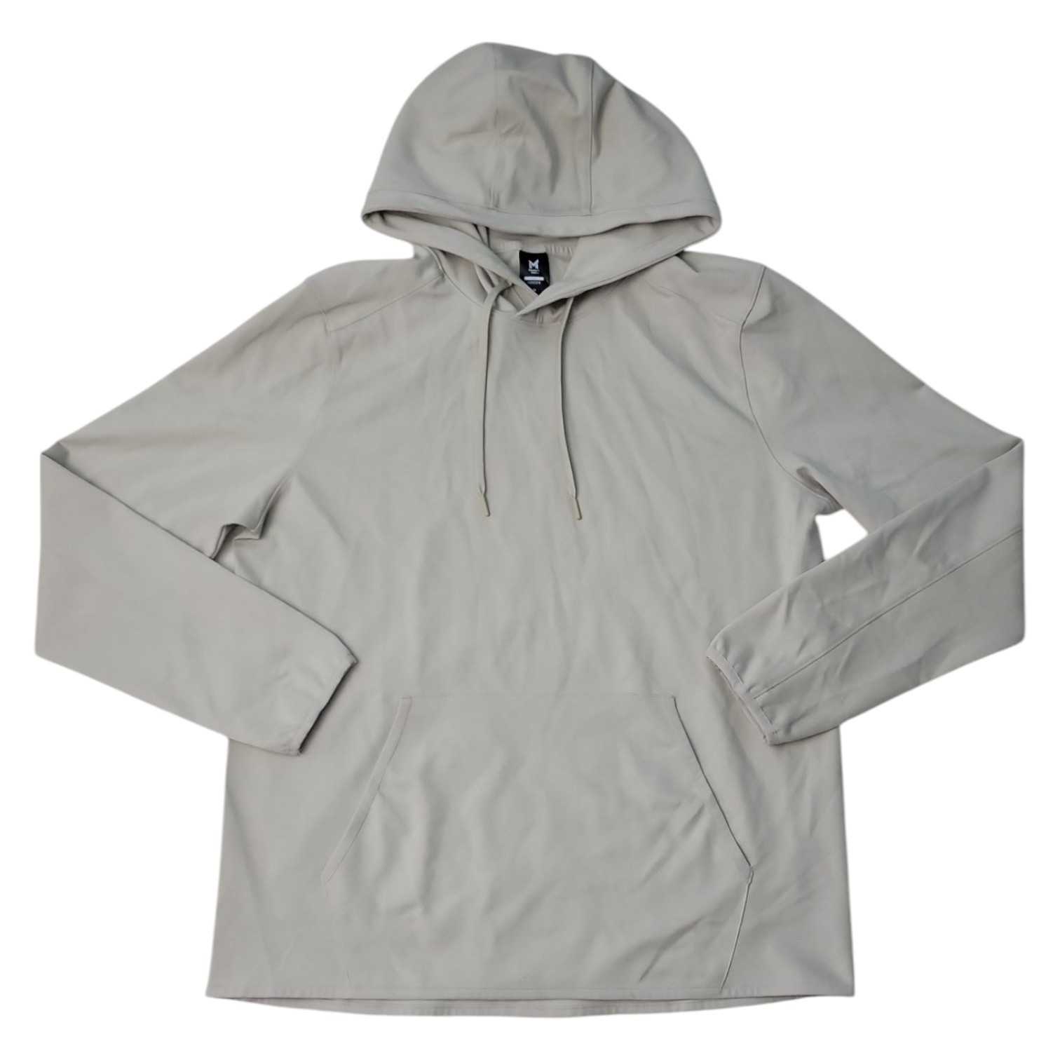 Member’s Mark Men’s Kangaroo Pocket Drawstring Luxe Hoodie (Flax, XL)