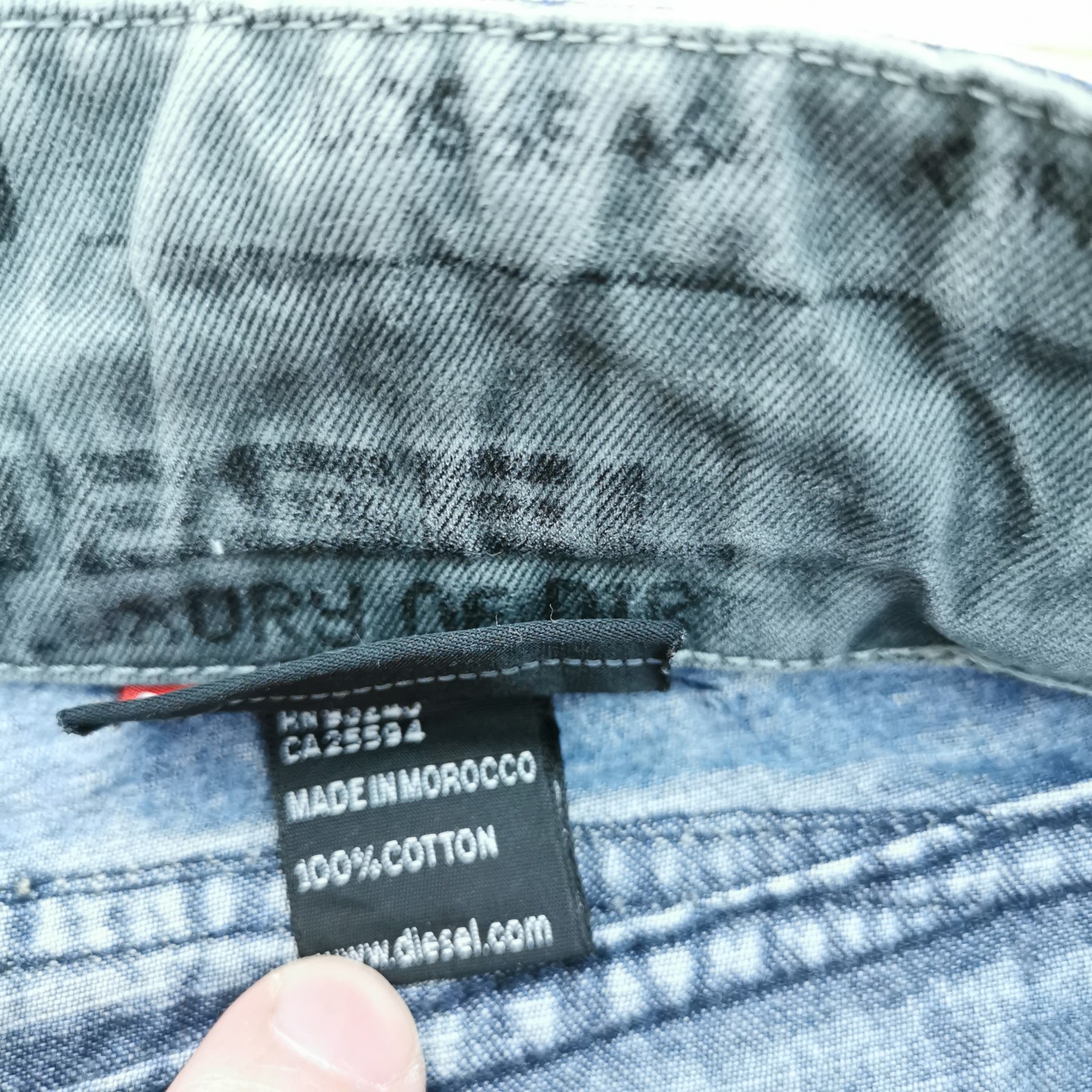 Diesel Type 63 Carpenter Jeans Mens W32 L32 Blue Work Utility Relaxed Fit Loose