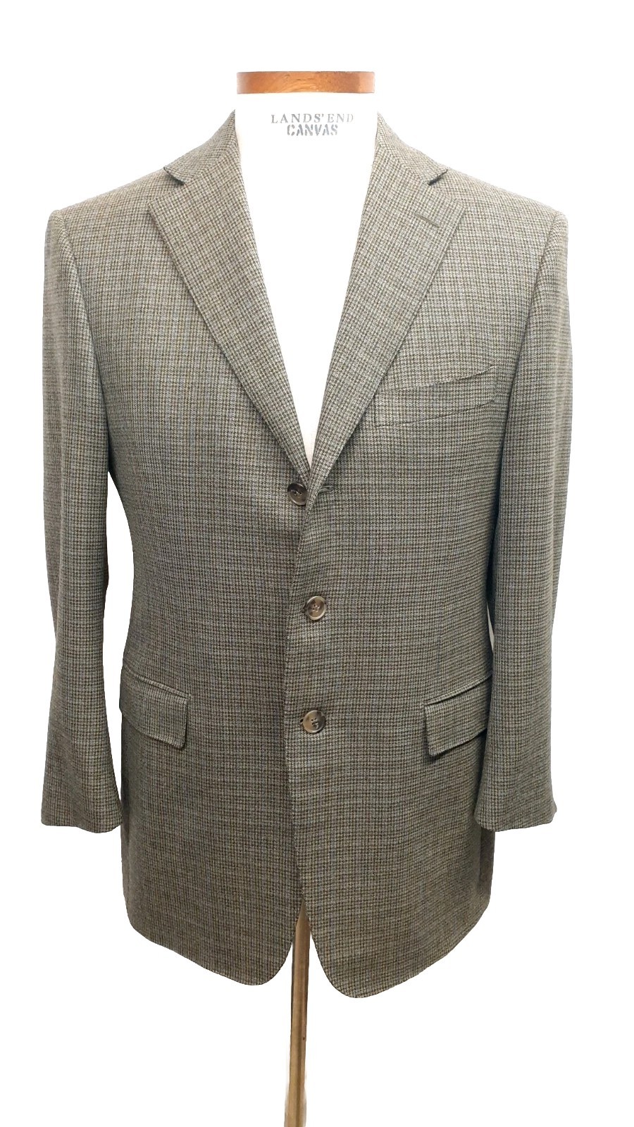 Ermenegildo Zegna US 40 Short EU 48 C Green Blazer Sport Coat Jacket Wool Plaid