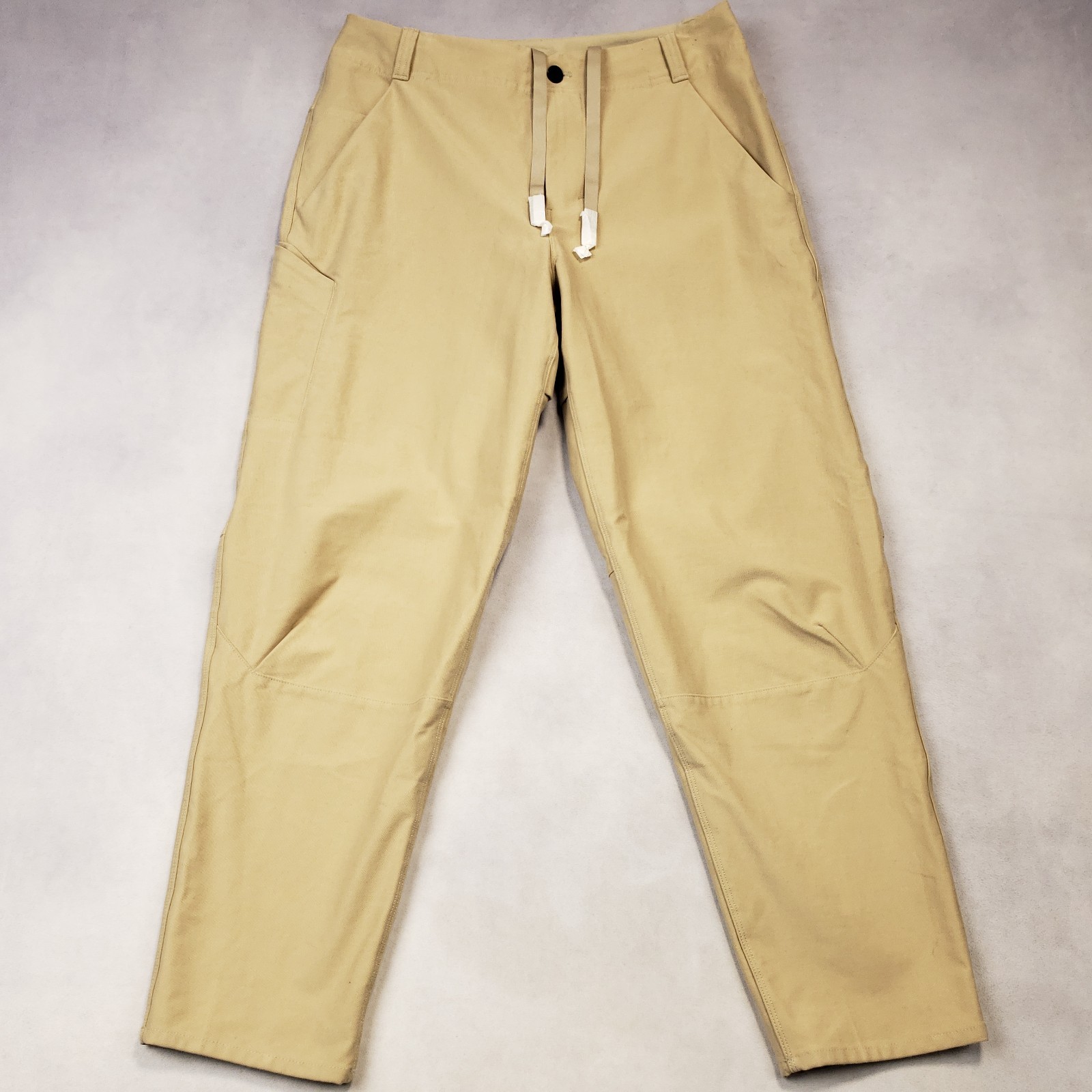 Lululemon Pants Men 30 X 27.5 Tan Drawstring Flat Front Slash Pocket Performance