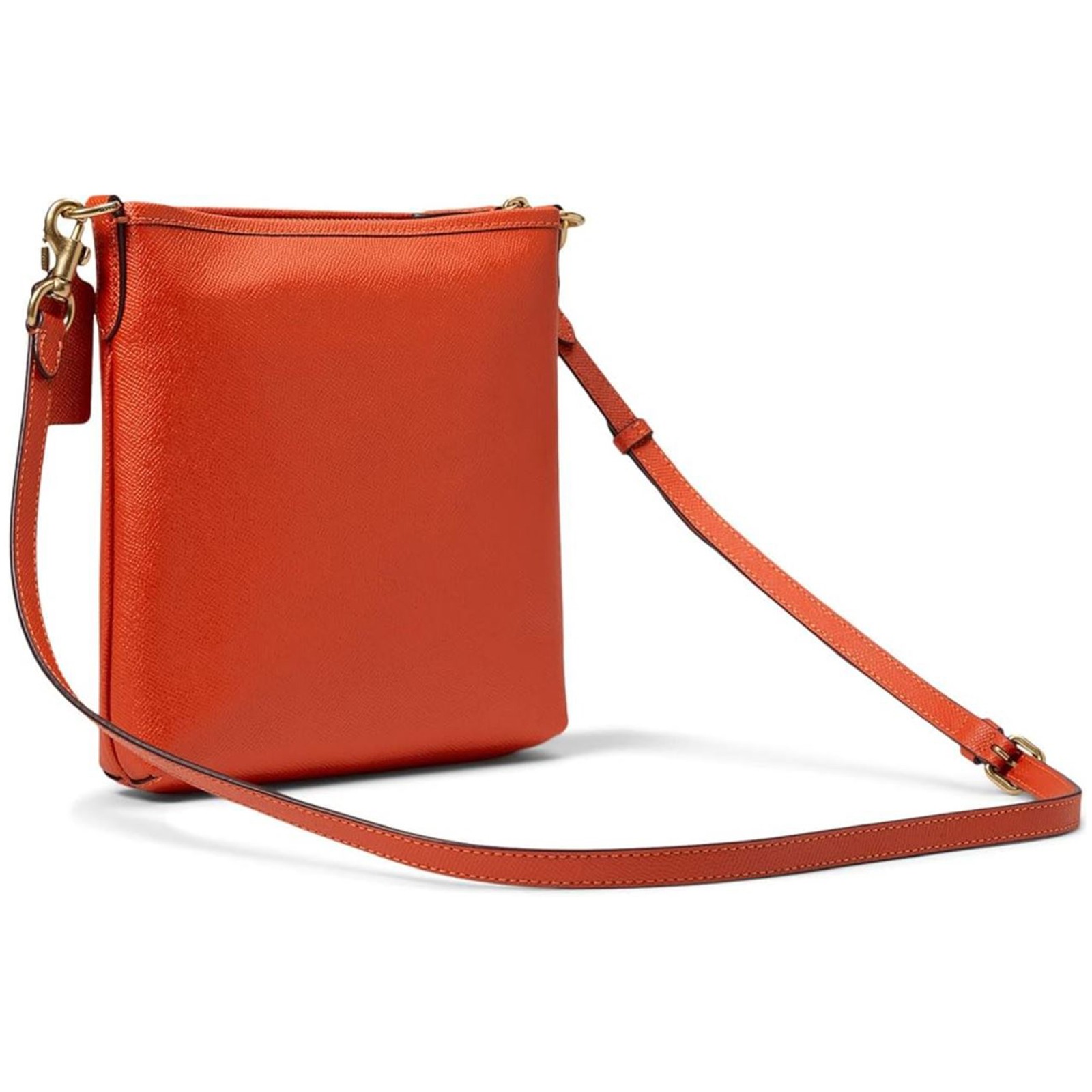 COACH Cross Grain Leather Kitt Sun Orange One Size CC526-B4B4D