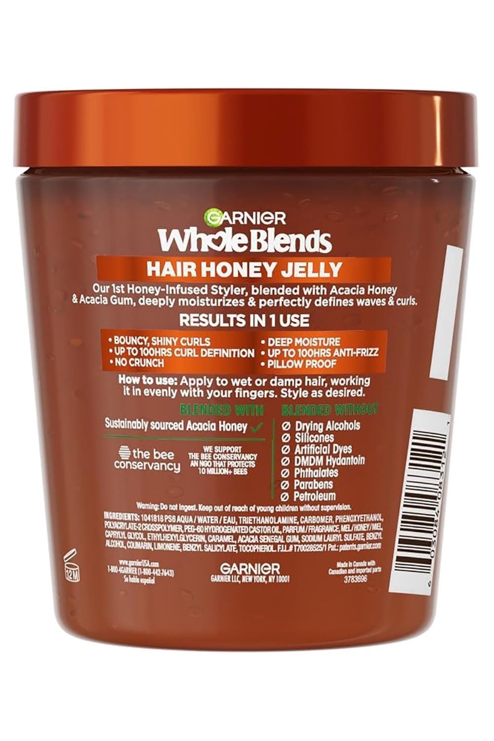 Garnier, Whole Blends Honey Treasures Curl Jelly Treatment, 13.5 Fl Oz 3 PACK