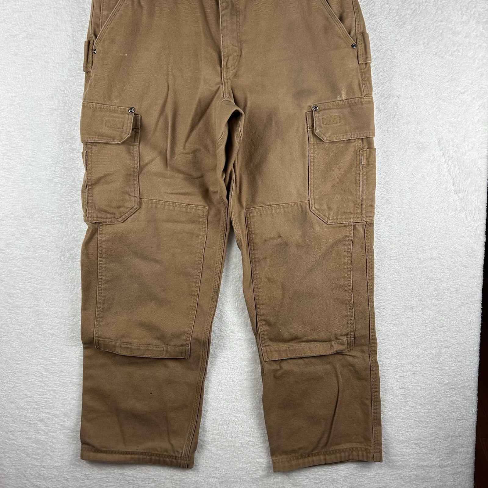 Duluth Trading Pant Men 36X32 Fit 34X30 Flex Firehose Double Knee Ultimate Cargo