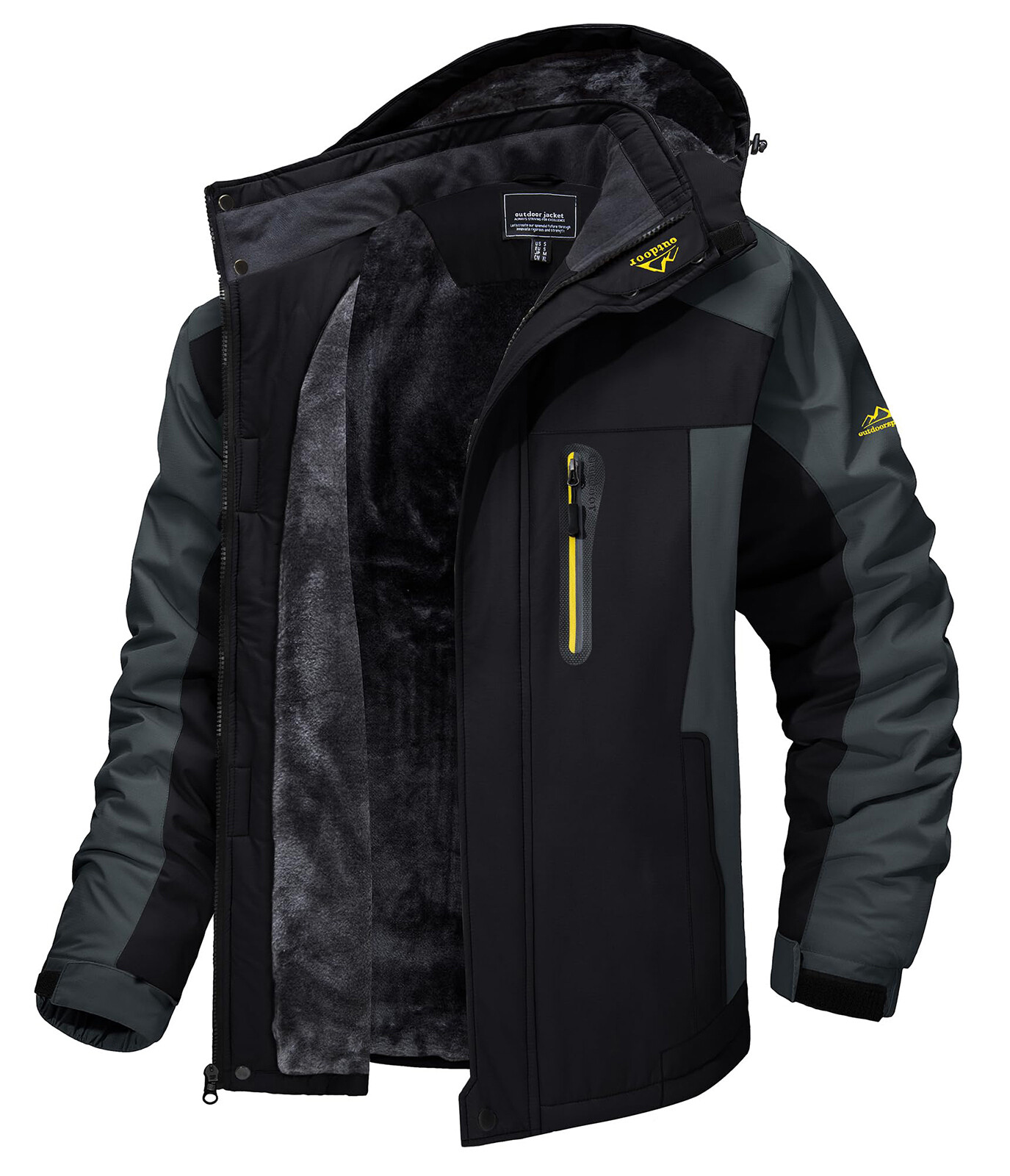 Men’s Winter Ski Jacket Waterproof Snow Coat Snowboard Fleece Lining Warm Jacket