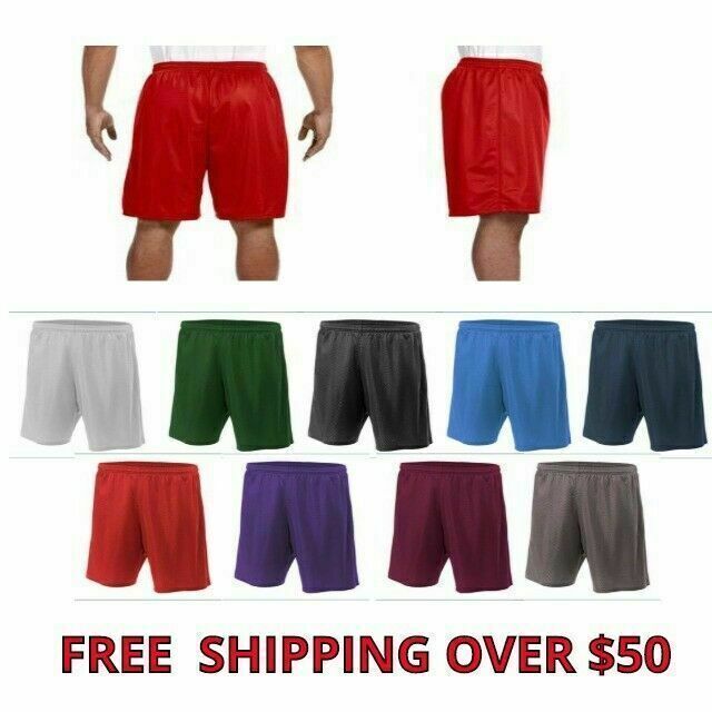 A4 N5296 Men’s 100% Polyester Performance Sprint 9″ Lined Tricot Mesh Shorts