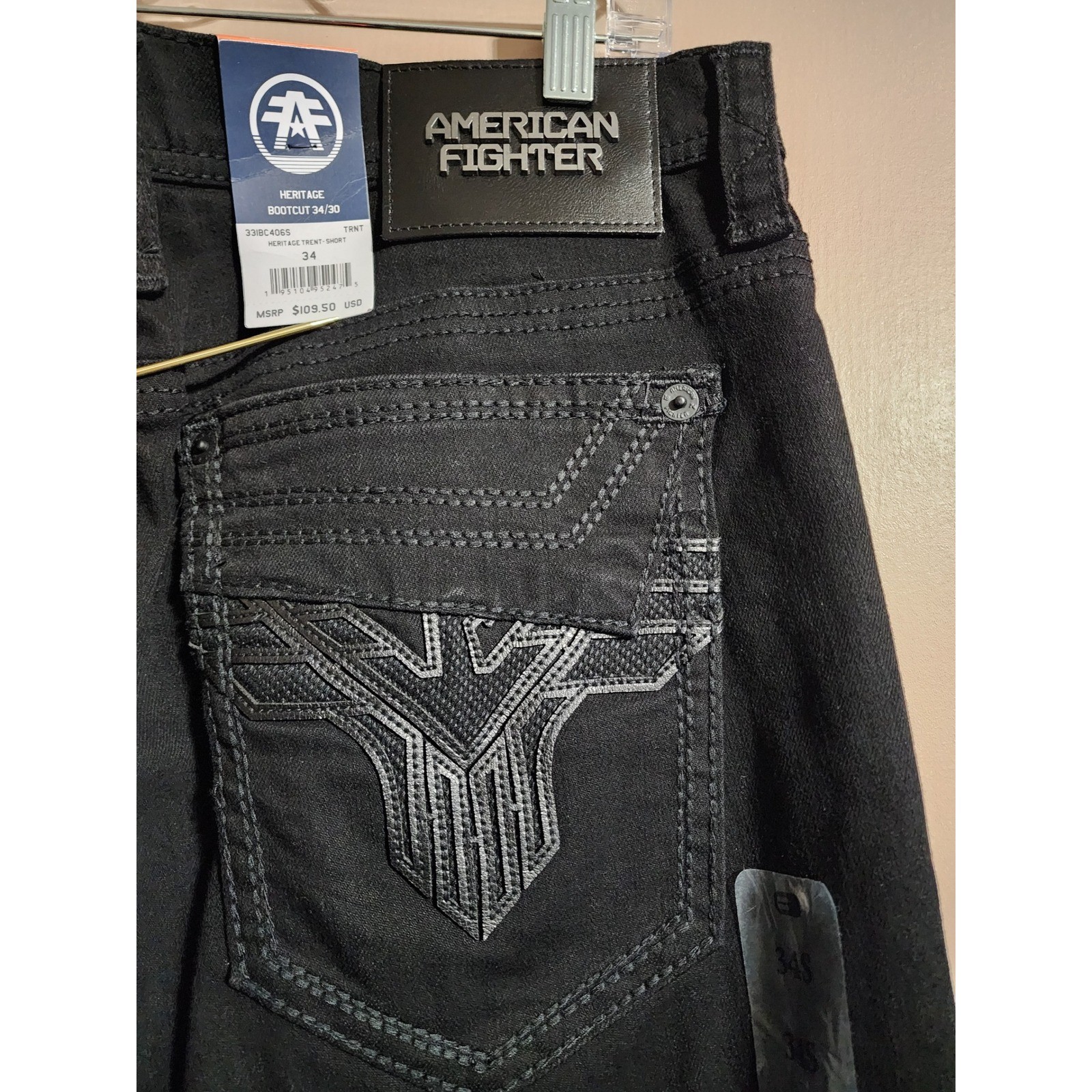 American Fighter Heritage Trent Bootcut Jeans 34×30 Black