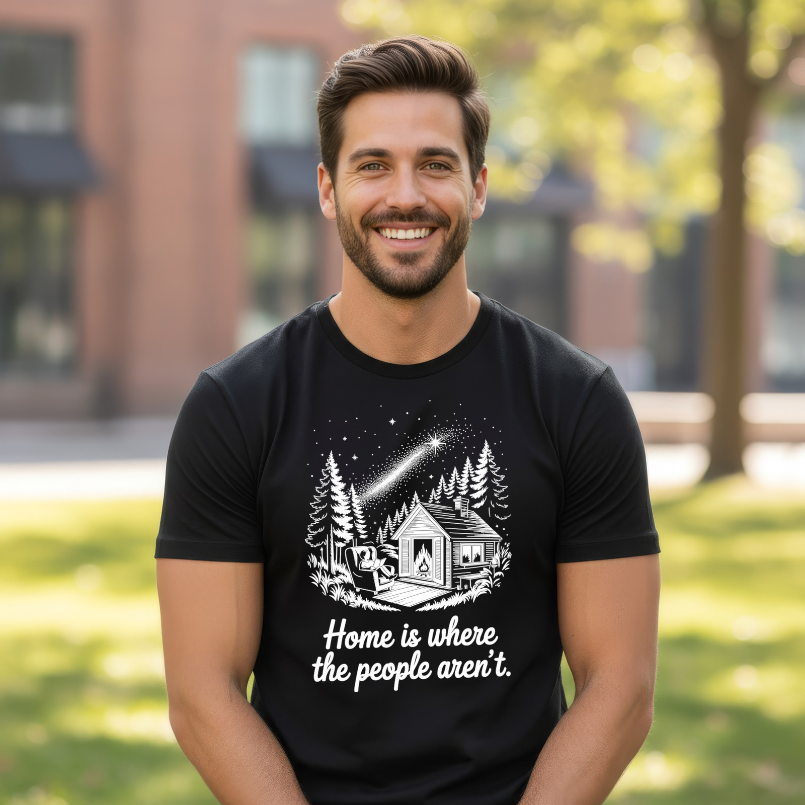 Introvert Social Battery Humor Cozy Alone Peaceful Unisex T-Shirt