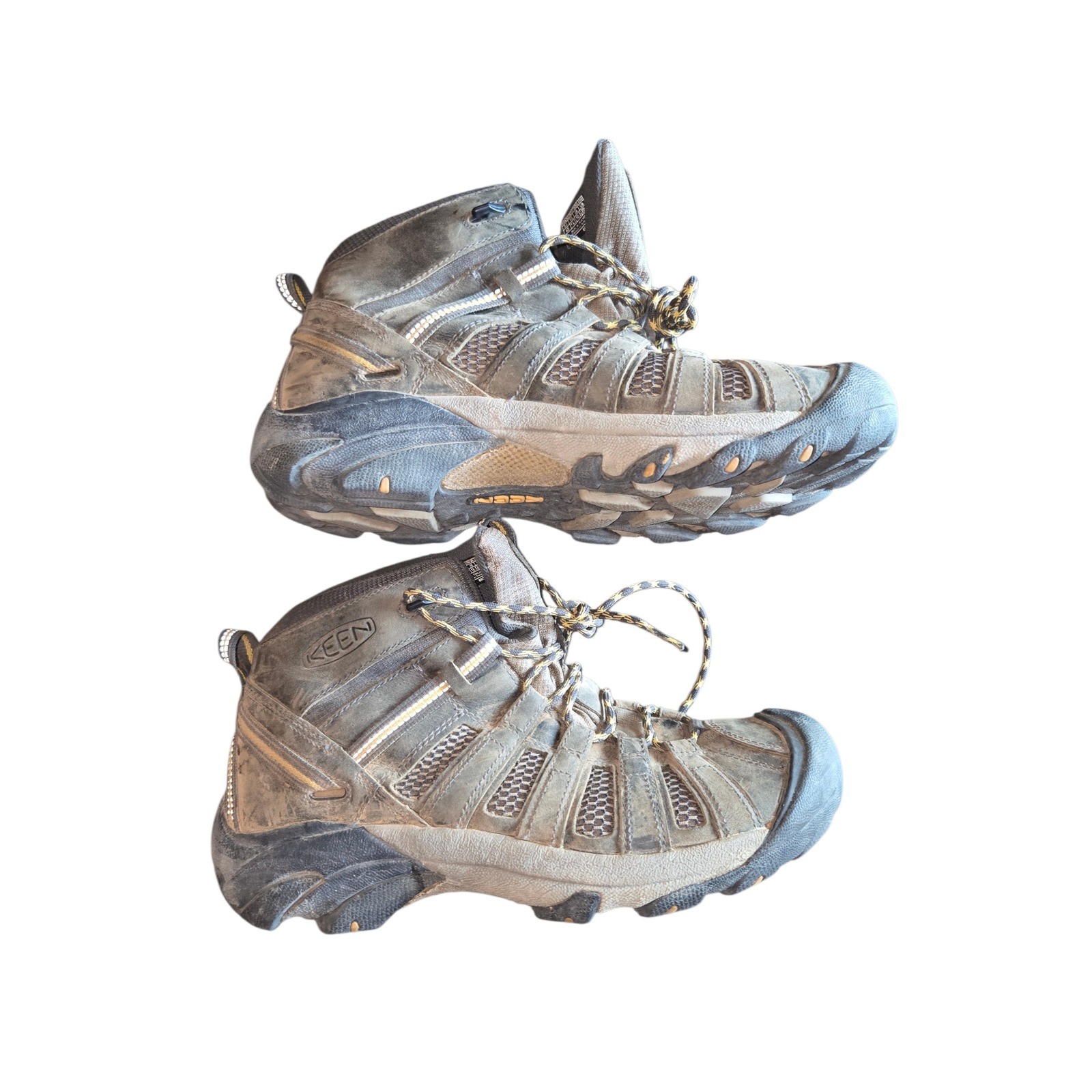 KEEN Voyageur Mid Hiking Boots Raven Tawny Olive Waterproof Men’s 11.5