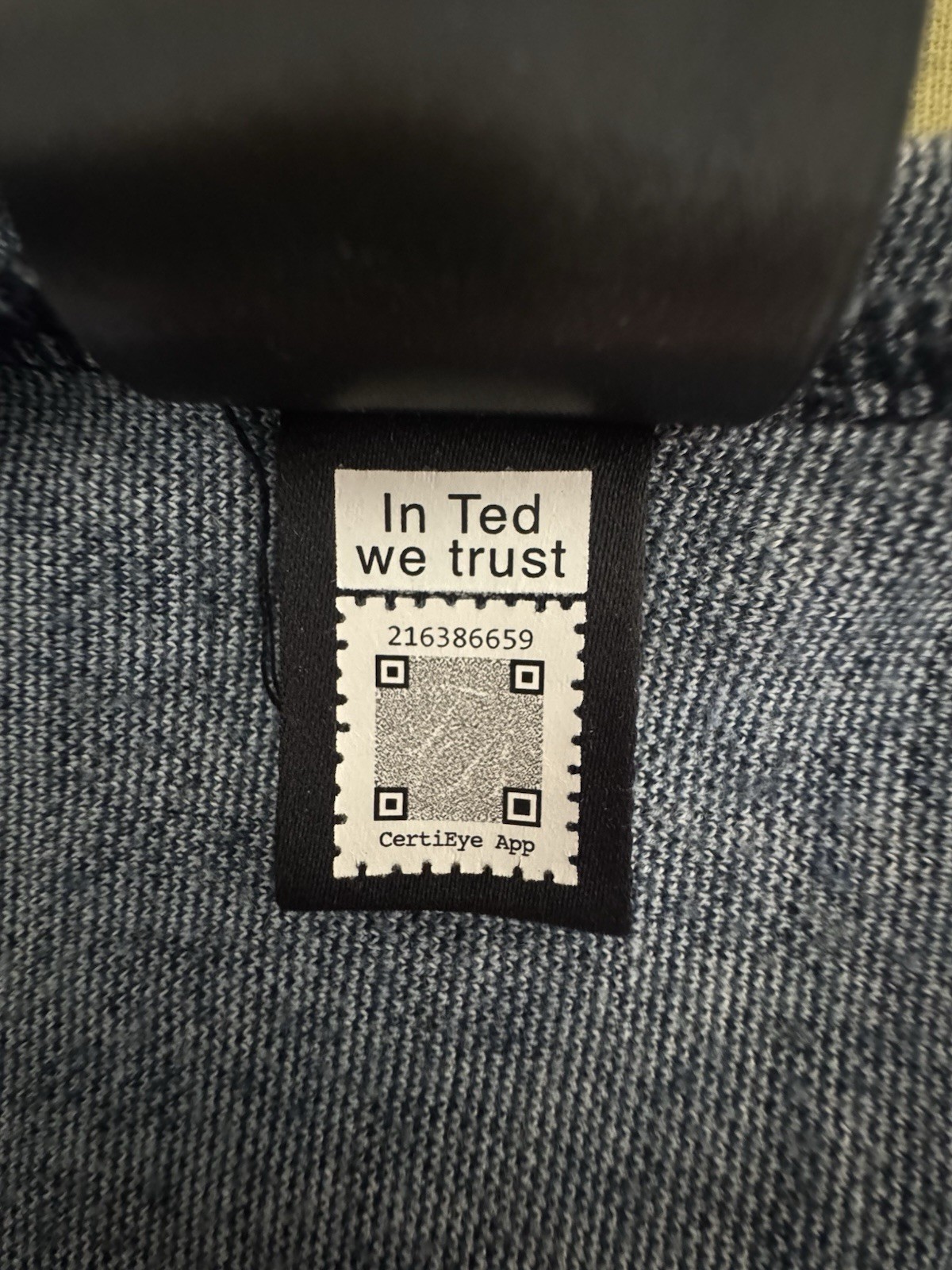 Ted Baker London Polo Shirt Mens Size 5 US XL Blue Geometric Pattern