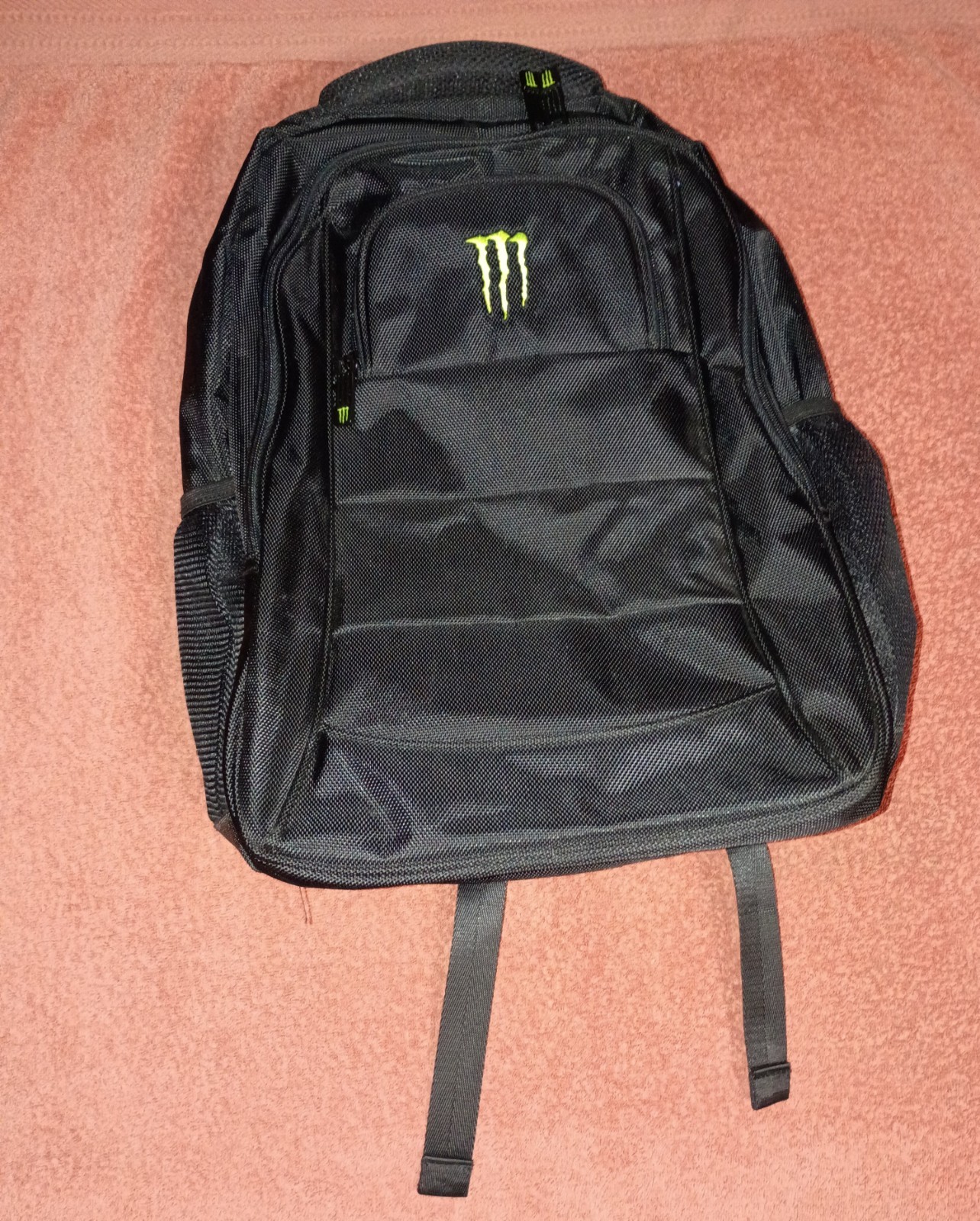 Monster Energy Black Backpack W/ Laptop Compartment Used Excellent